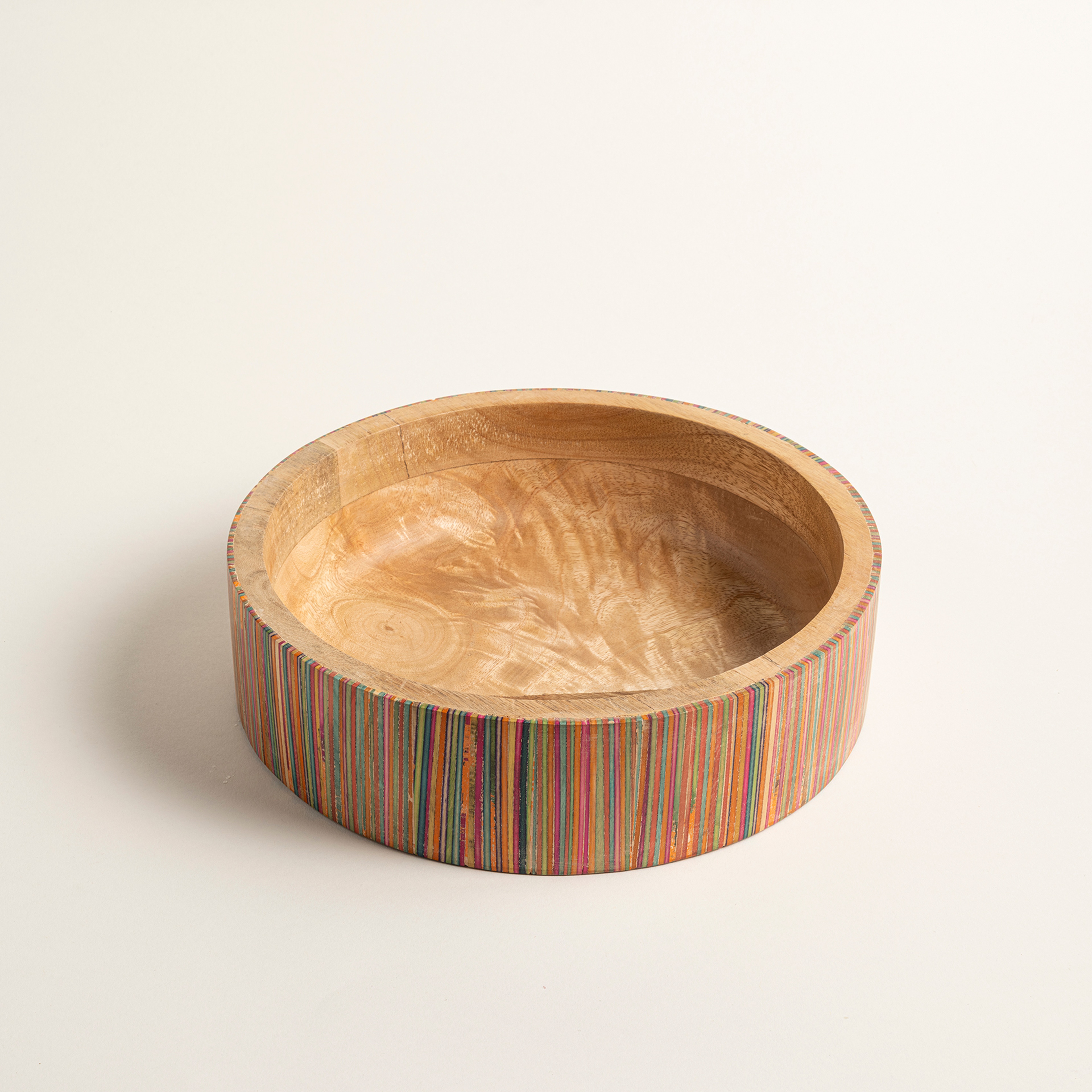 Lakrı Mango Ağacı Kase 25x25x7 Cm Natural