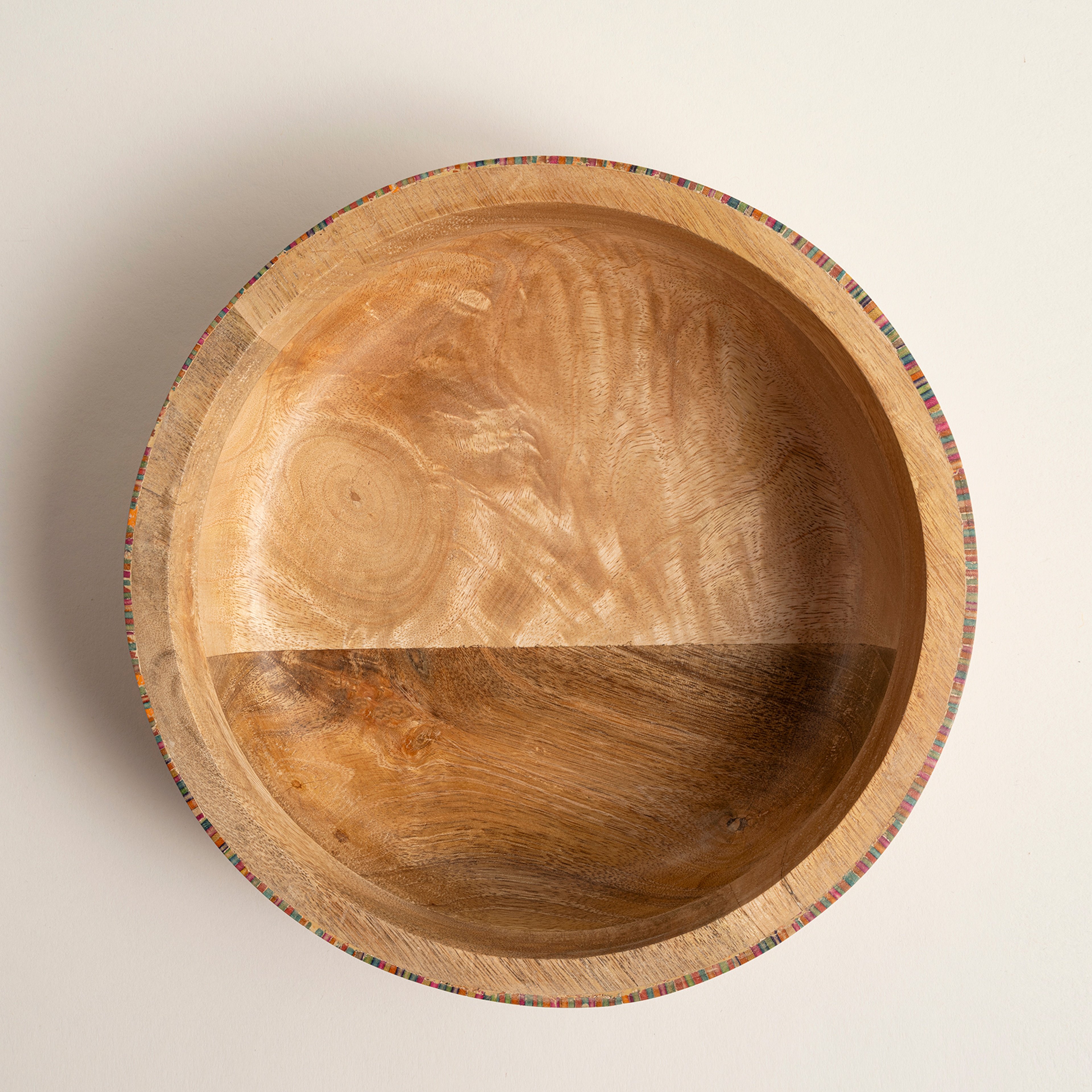 Lakrı Mango Ağacı Kase 25x25x7 Cm Natural