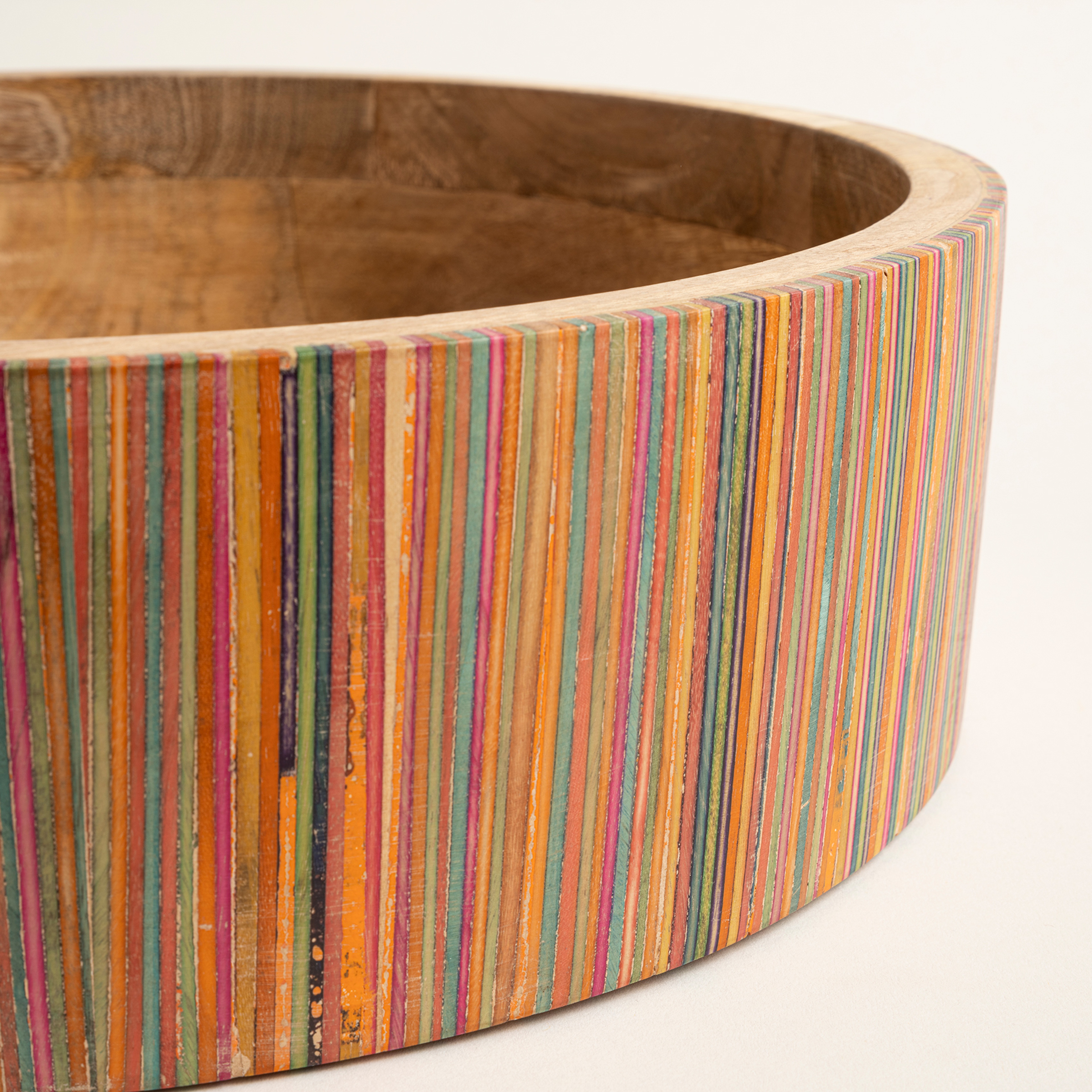 Lakrı Mango Ağacı Kase 30.5x30.5x9 Cm Natural