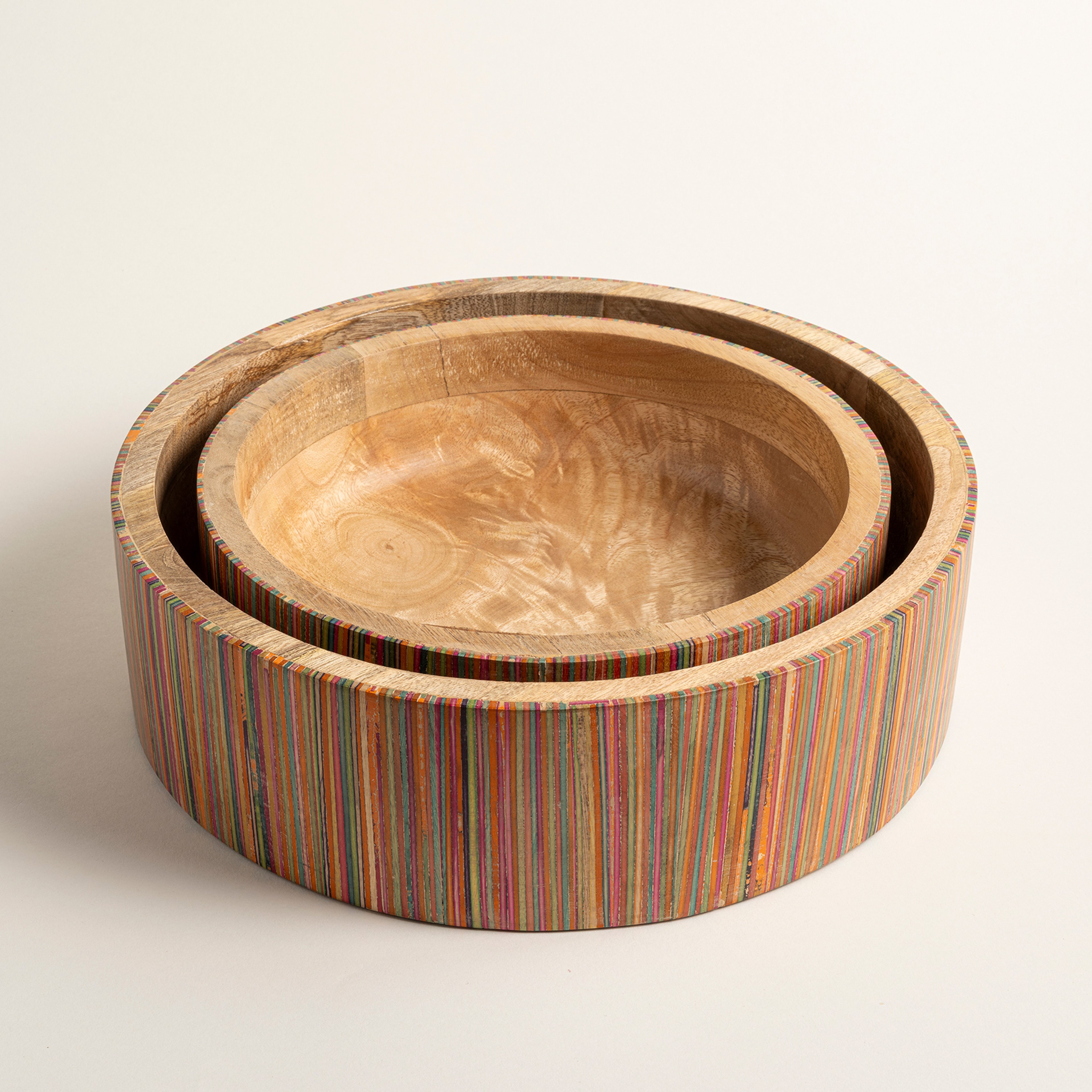 Lakrı Mango Ağacı Kase 30.5x30.5x9 Cm Natural