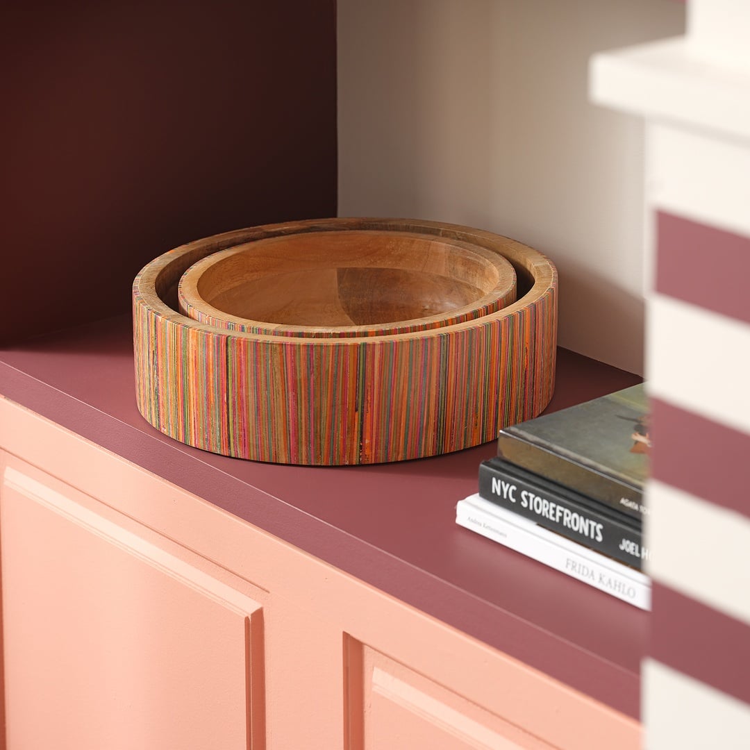 Lakrı Mango Ağacı Kase 30.5x30.5x9 Cm Natural