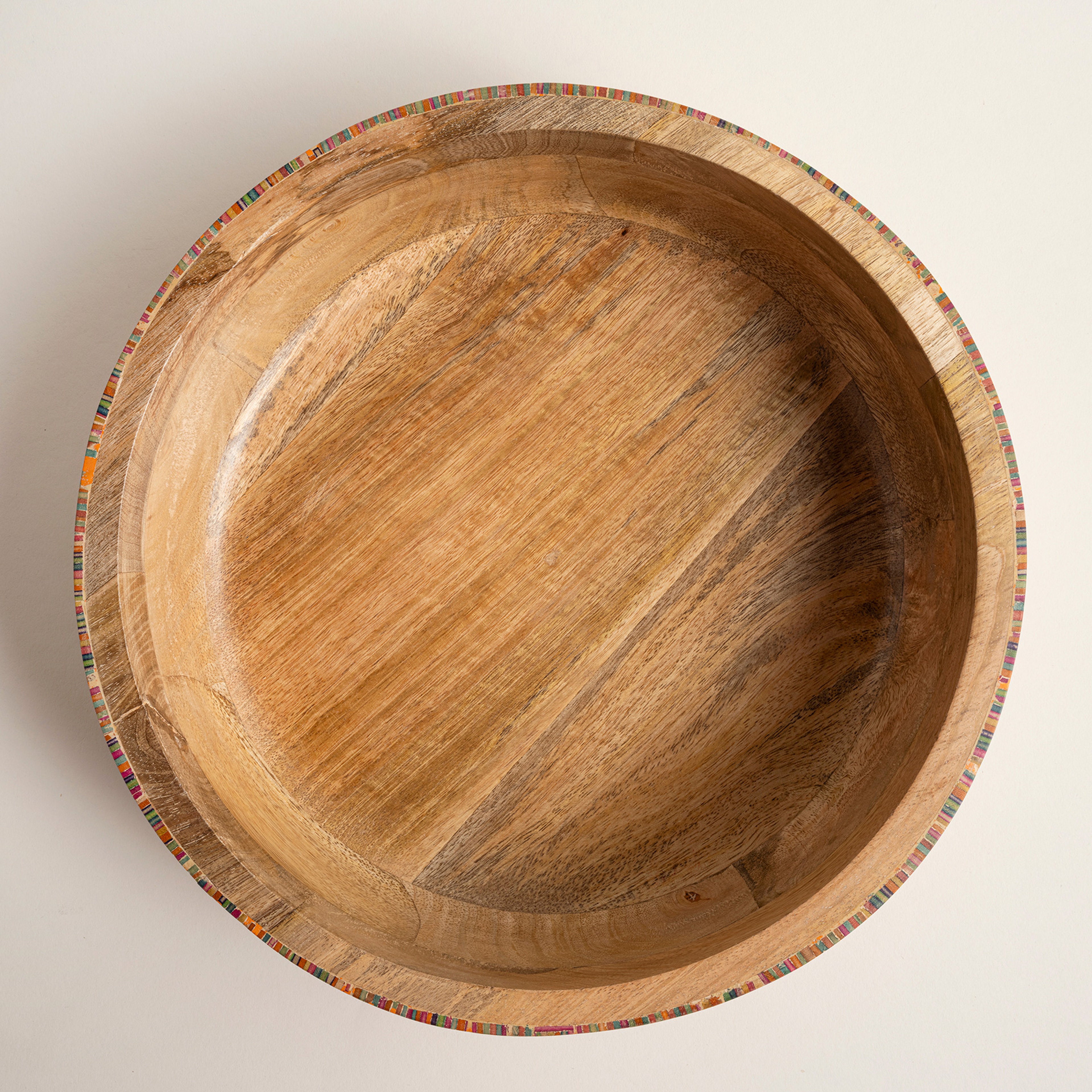 Lakrı Mango Ağacı Kase 30.5x30.5x9 Cm Natural