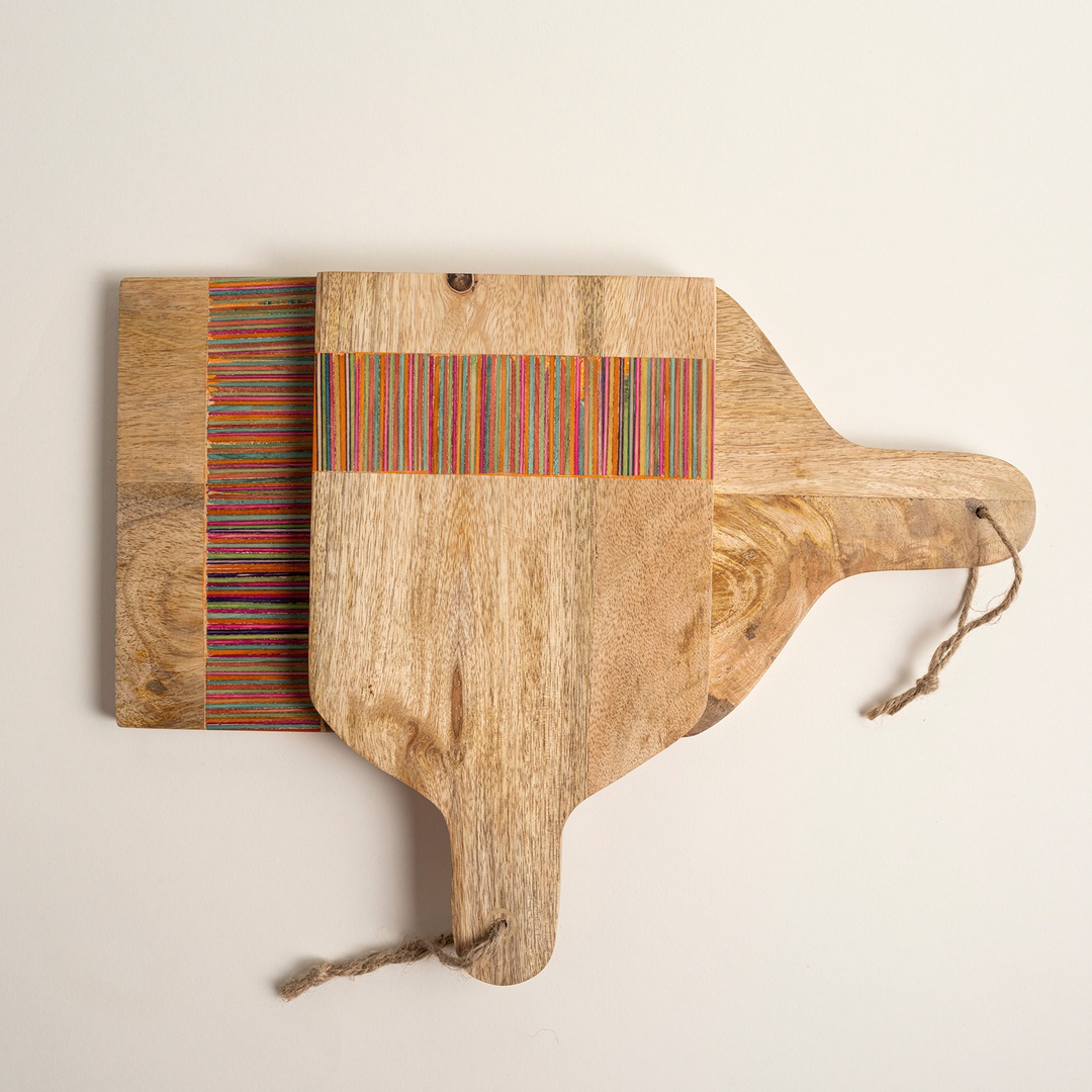 Lakrı Mango Ağacı Sunum Tahtası 30x17x1.5 Cm Natural