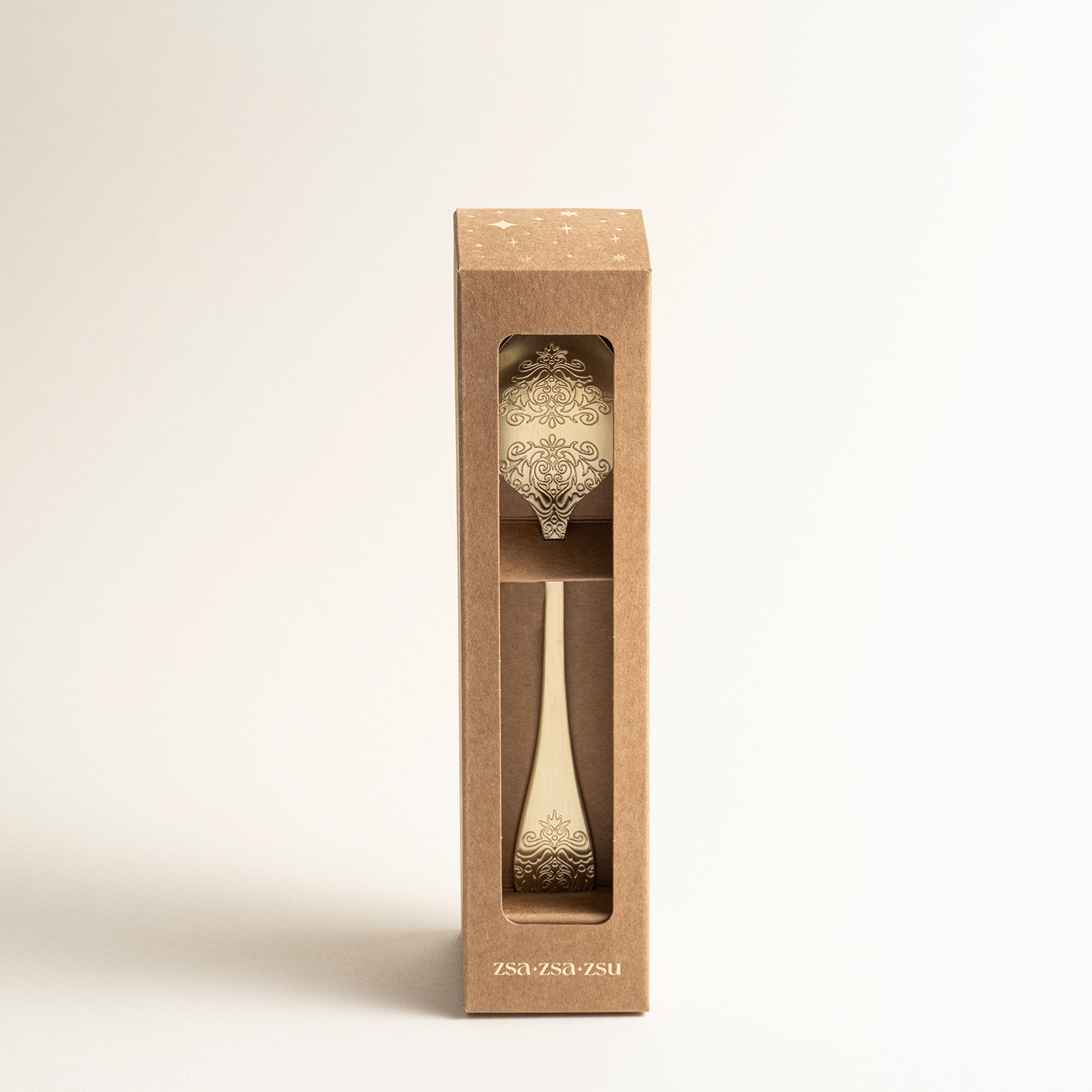 Dume Çelik Tatlı Kaşığı 4x20x0.2 Cm Mat Şampanya