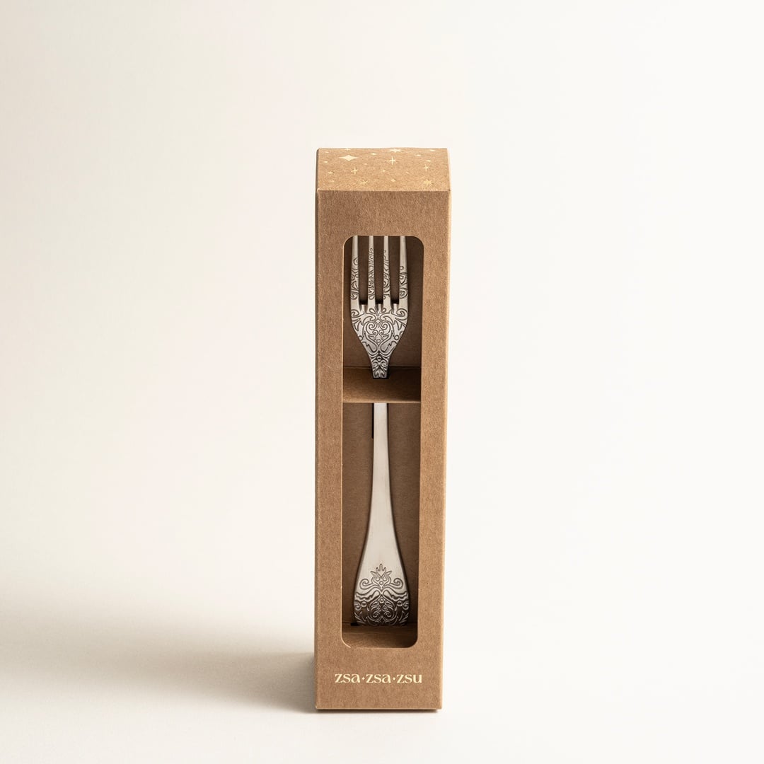 Dume Çelik Tatlı Çatalı 3x20x0.2 Cm Mat Gümüş