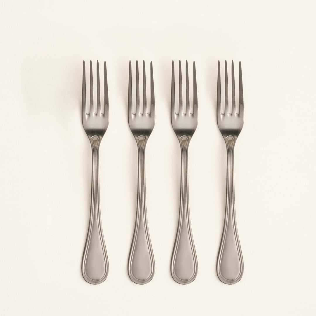 Dume Çelik Tatlı Çatalı 3x20x0.2 Cm Mat Antrasıt