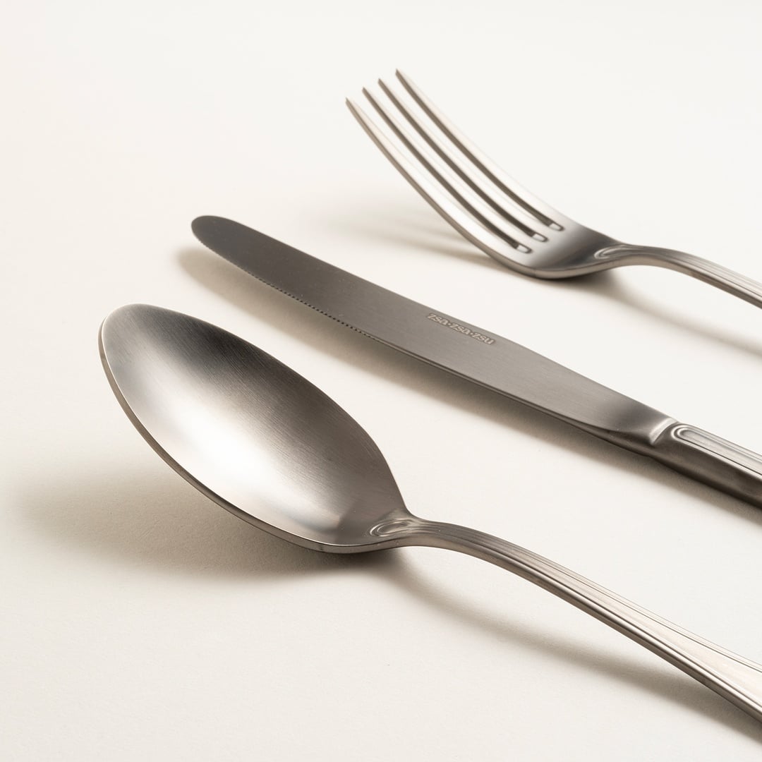 Dume Çelik Tatlı Çatalı 3x20x0.2 Cm Mat Antrasıt