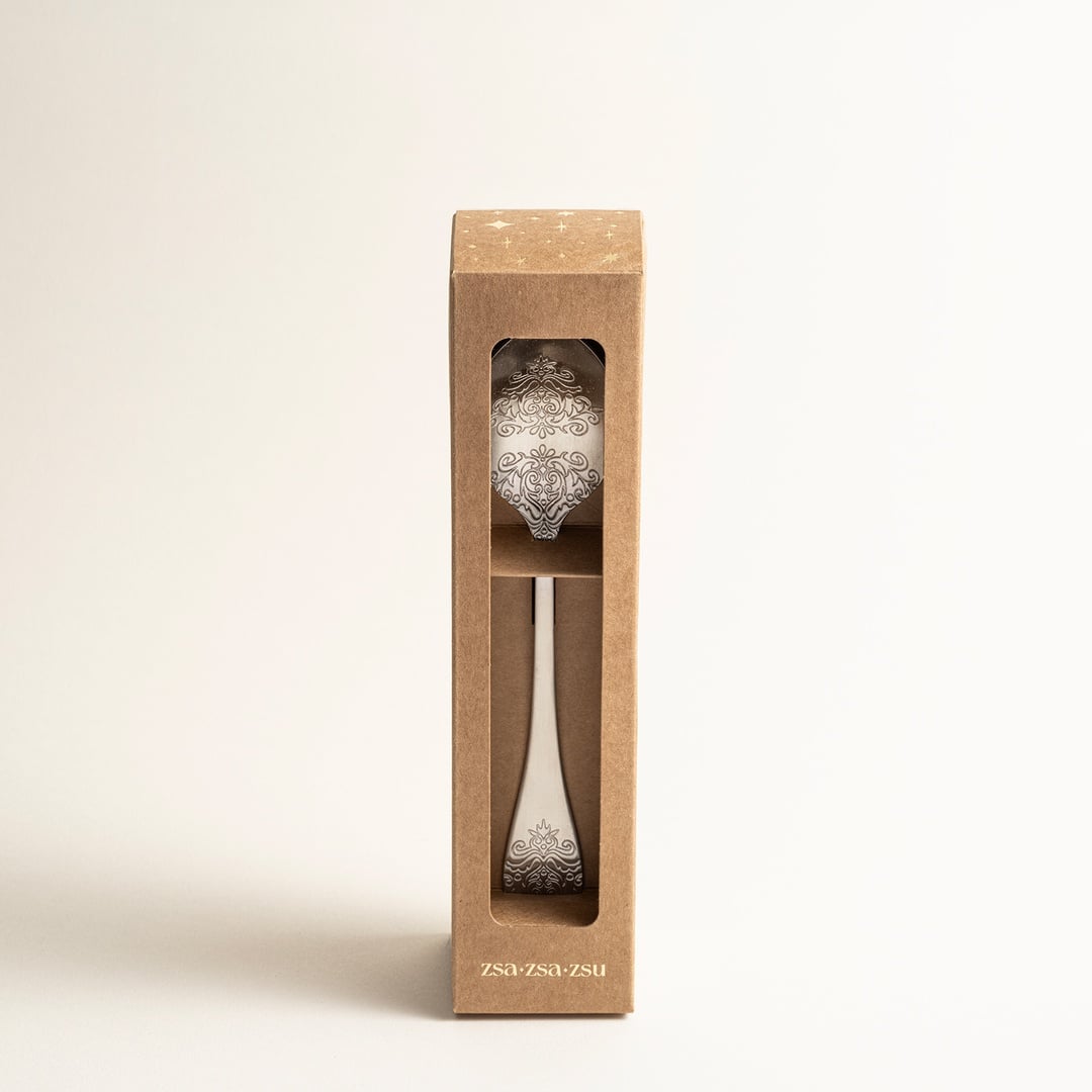 Dume Çelik Tatlı Kaşığı 4x20x0.2 Cm Mat Gümüş