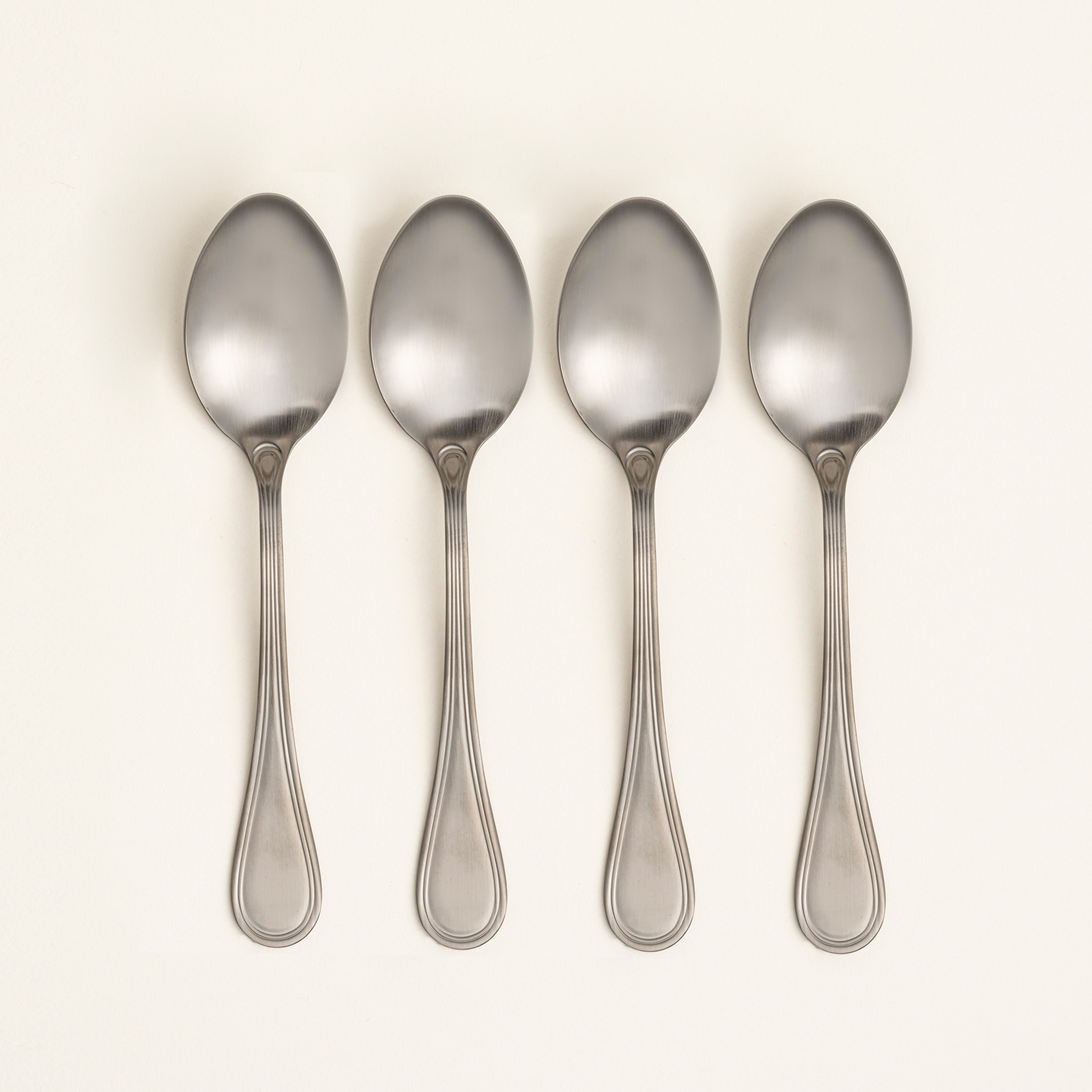 Dume Çelik Tatlı Kaşığı 4x20x0.2 Cm Mat Antrasıt