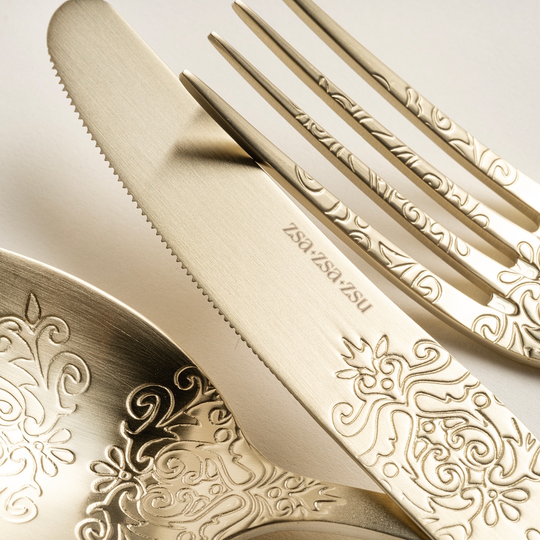 Dume Çelik Tatlı Bıçağı 2x20x0.2 Cm Mat Şampanya