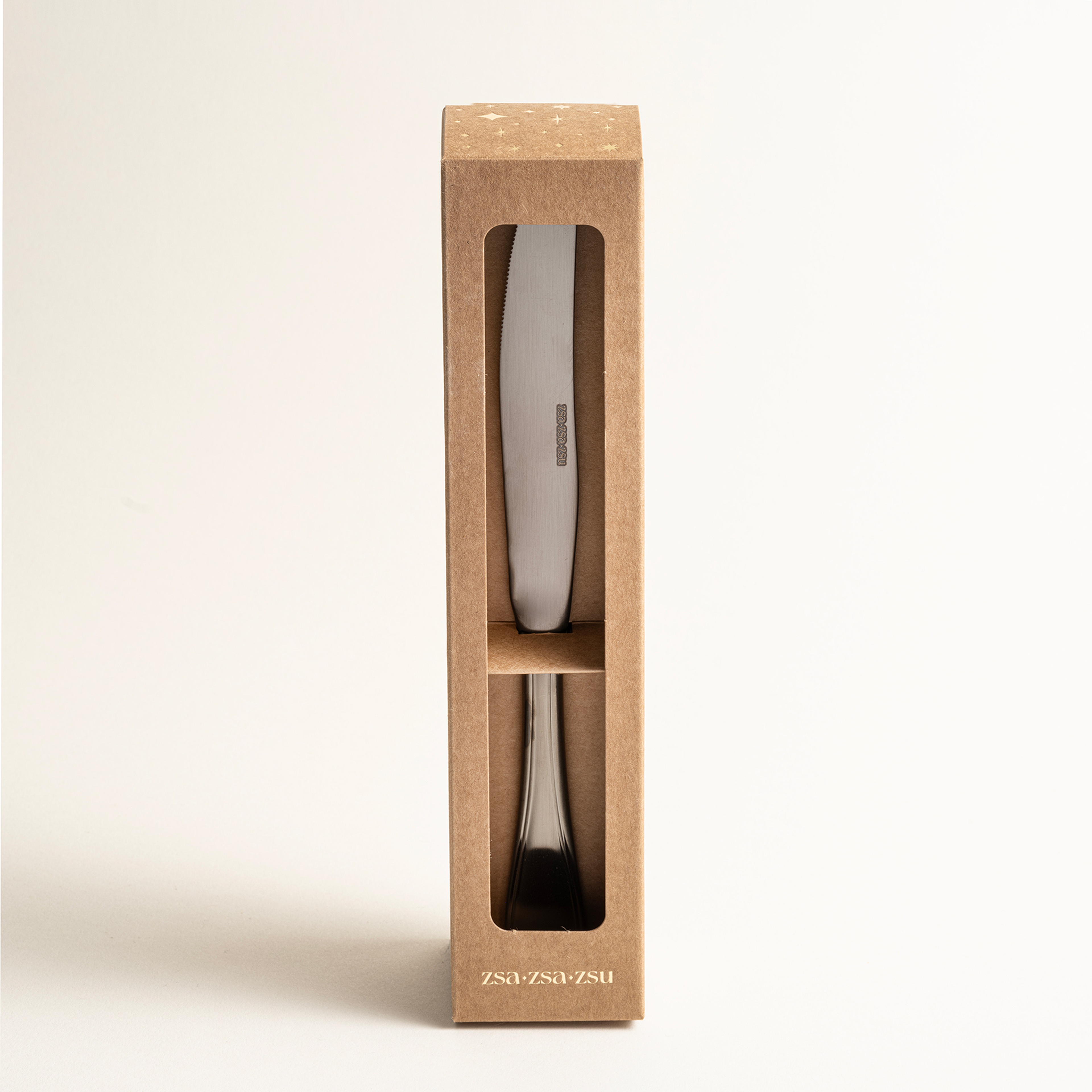 Dume Çelik Yemek Bıçağı 2x23x0.3 Cm Mat Antrasıt