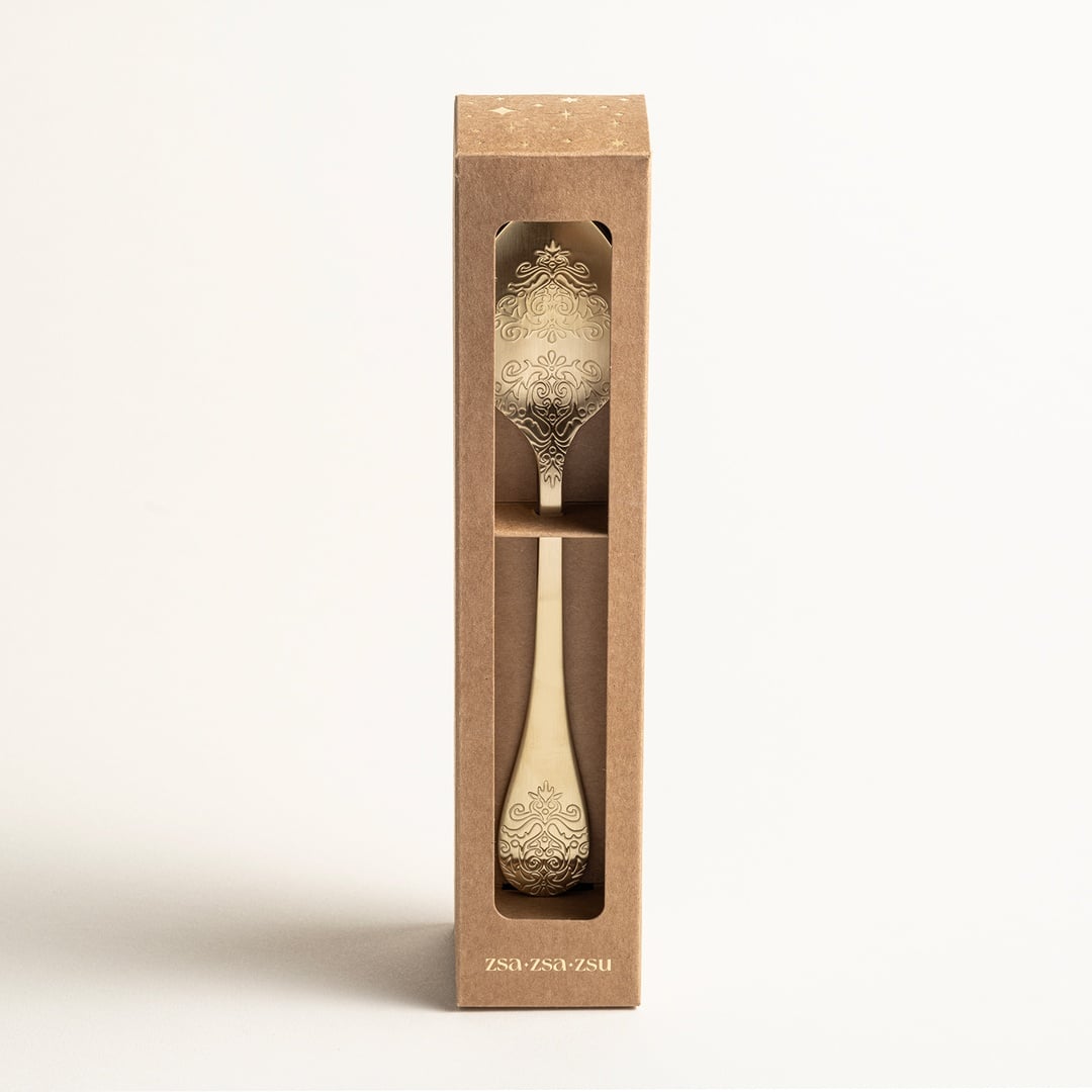 Dume Çelik Yemek Kaşığı 4x23x0.3 Cm Mat Şampanya