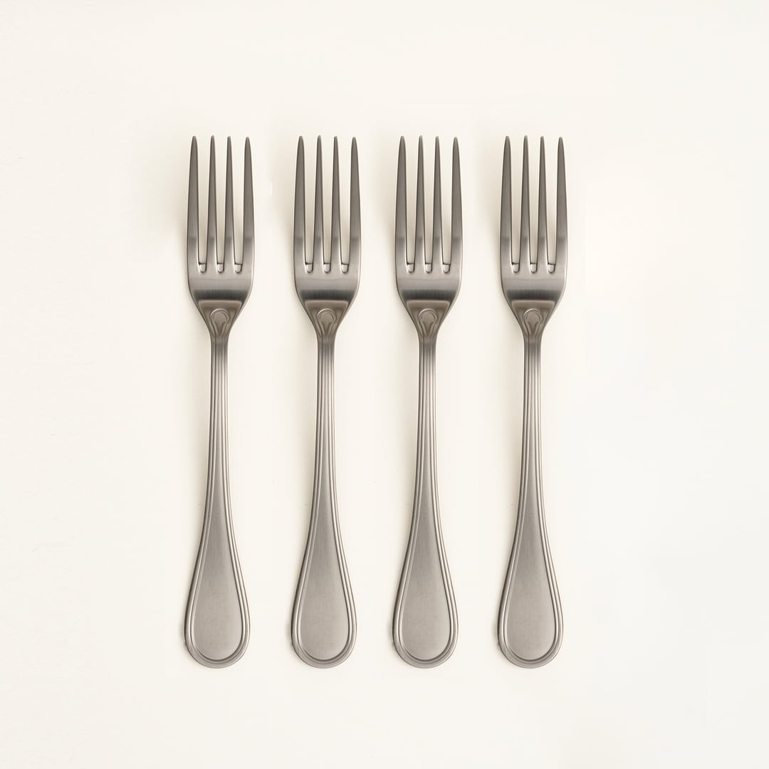 Dume Çelik Yemek Çatalı 3x23x0.3 Cm Mat Antrasıt