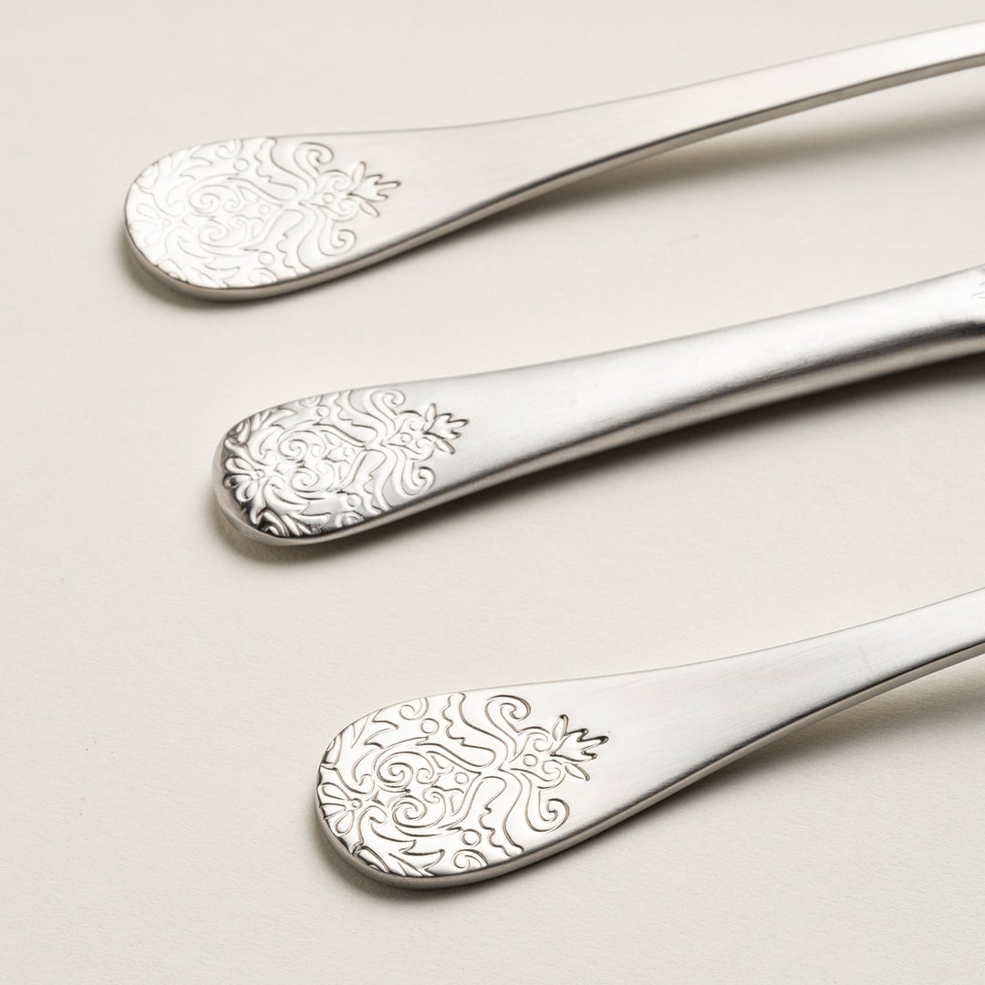 Dume Çelik Yemek Kaşığı 4x23x0.3 Cm Mat Gümüş