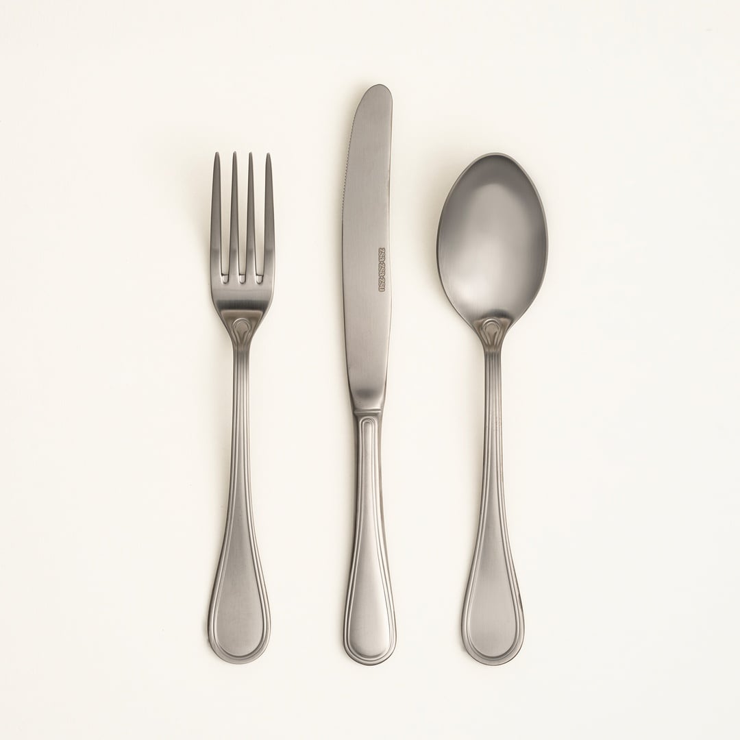 Dume Çelik Yemek Kaşığı 4x23x0.3 Cm Mat Antrasıt