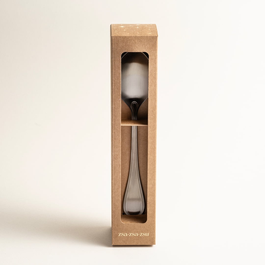 Dume Çelik Yemek Kaşığı 4x23x0.3 Cm Mat Antrasıt