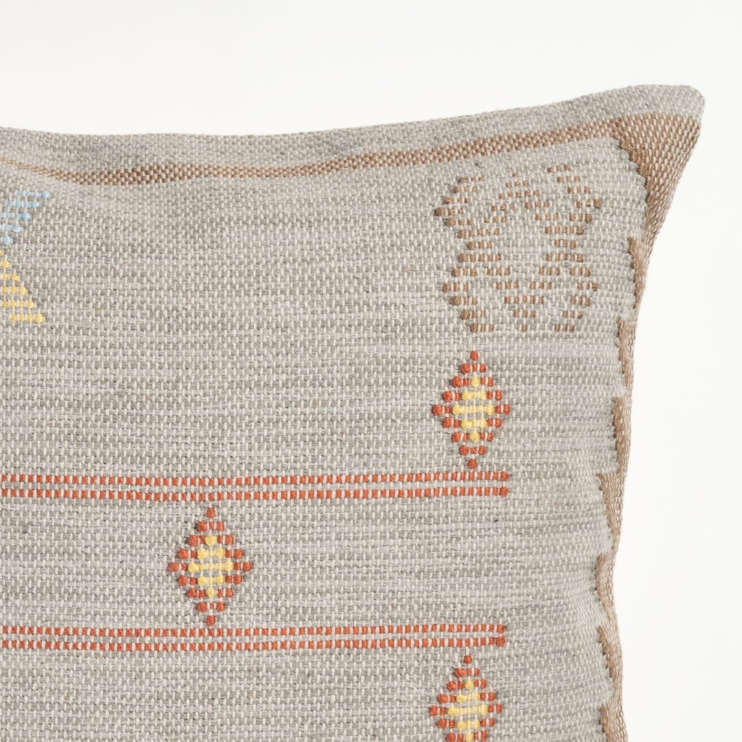 Jaıpur Pamuk Dolgulu Kırlent 50x50 Cm Gri