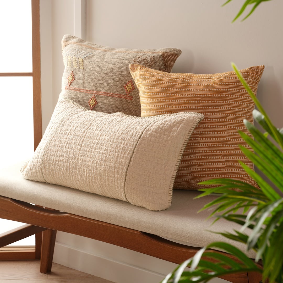 Jaıpur Pamuk Dolgulu Kırlent 50x50 Cm Gri