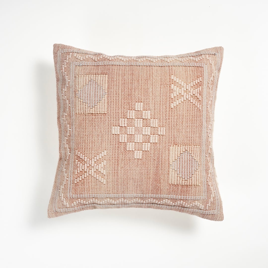 Jaıpur Pamuk Dolgulu Kırlent 50x50 Cm Pembe