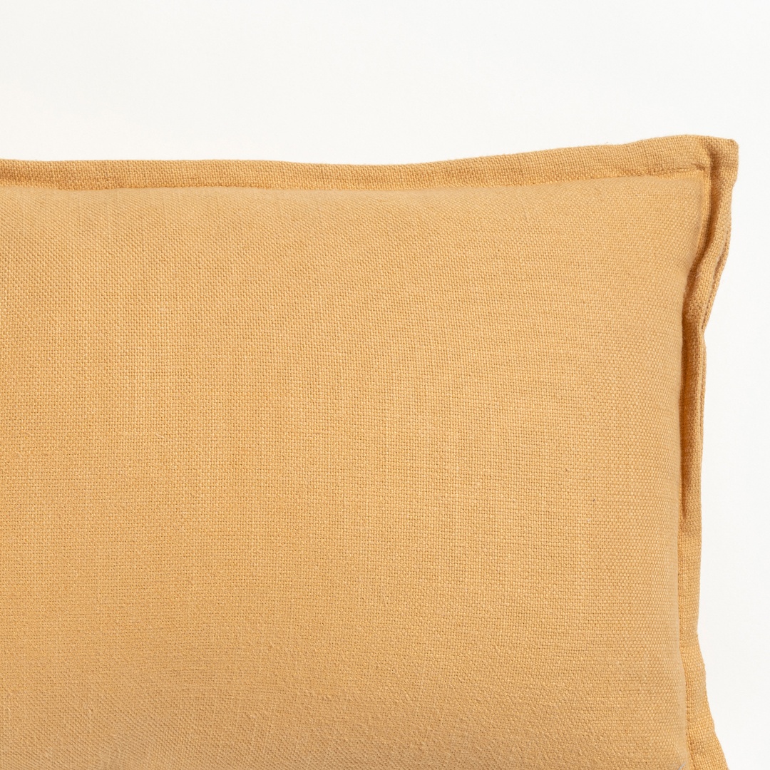 Nilüfer Şantuklu Viskon Pamuk Viskon Pamuk Dolgulu Kırlent 30x50 Cm Sarı