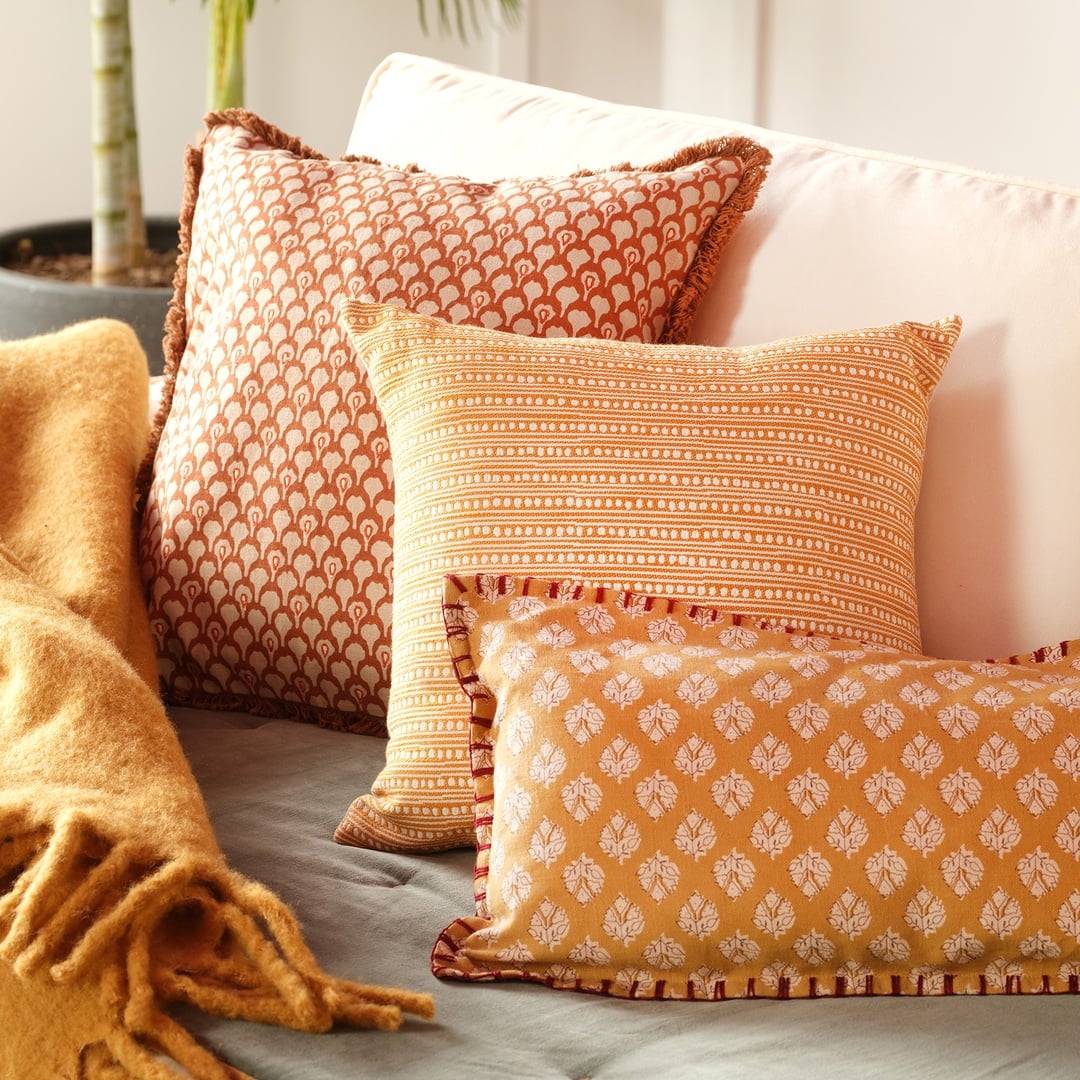 Nilüfer Pamuk Pamuk %100 Pamuk Dolgulu Kırlent 45x45 Cm Sarı