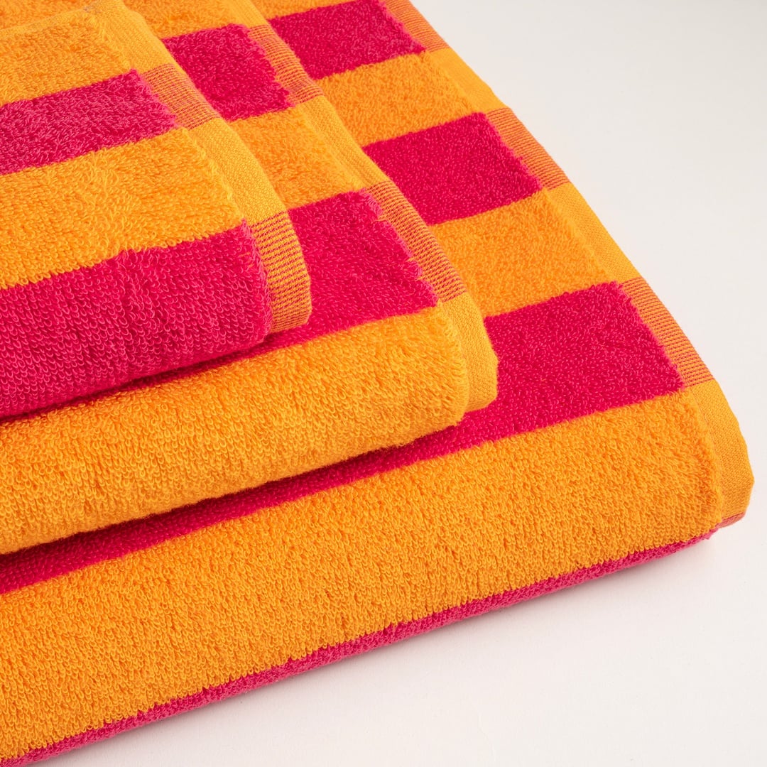 Tabea Pamuk Pamuk %100 Pamuk Yüz Havlusu 50x90 Cm Turuncu - Fuşya