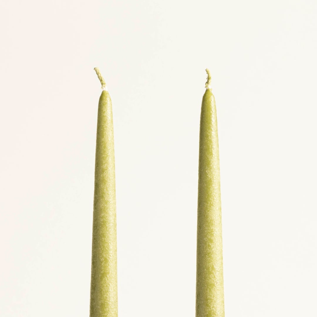 Deurne Parafın Mum 2.2x2.2x30 Cm Yeşil