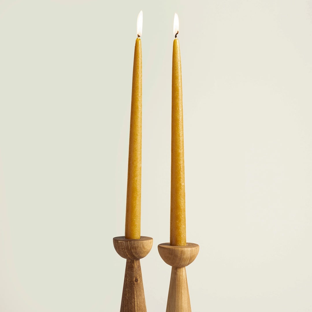 Deurne Parafın Mum 2.2x2.2x30 Cm Hardal