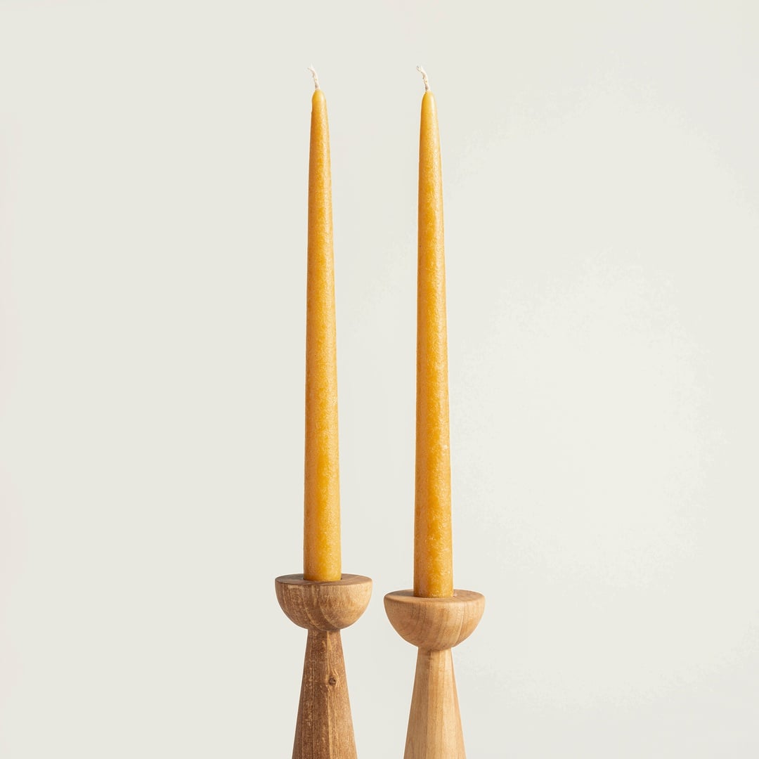 Deurne Parafın Mum 2.2x2.2x30 Cm Hardal