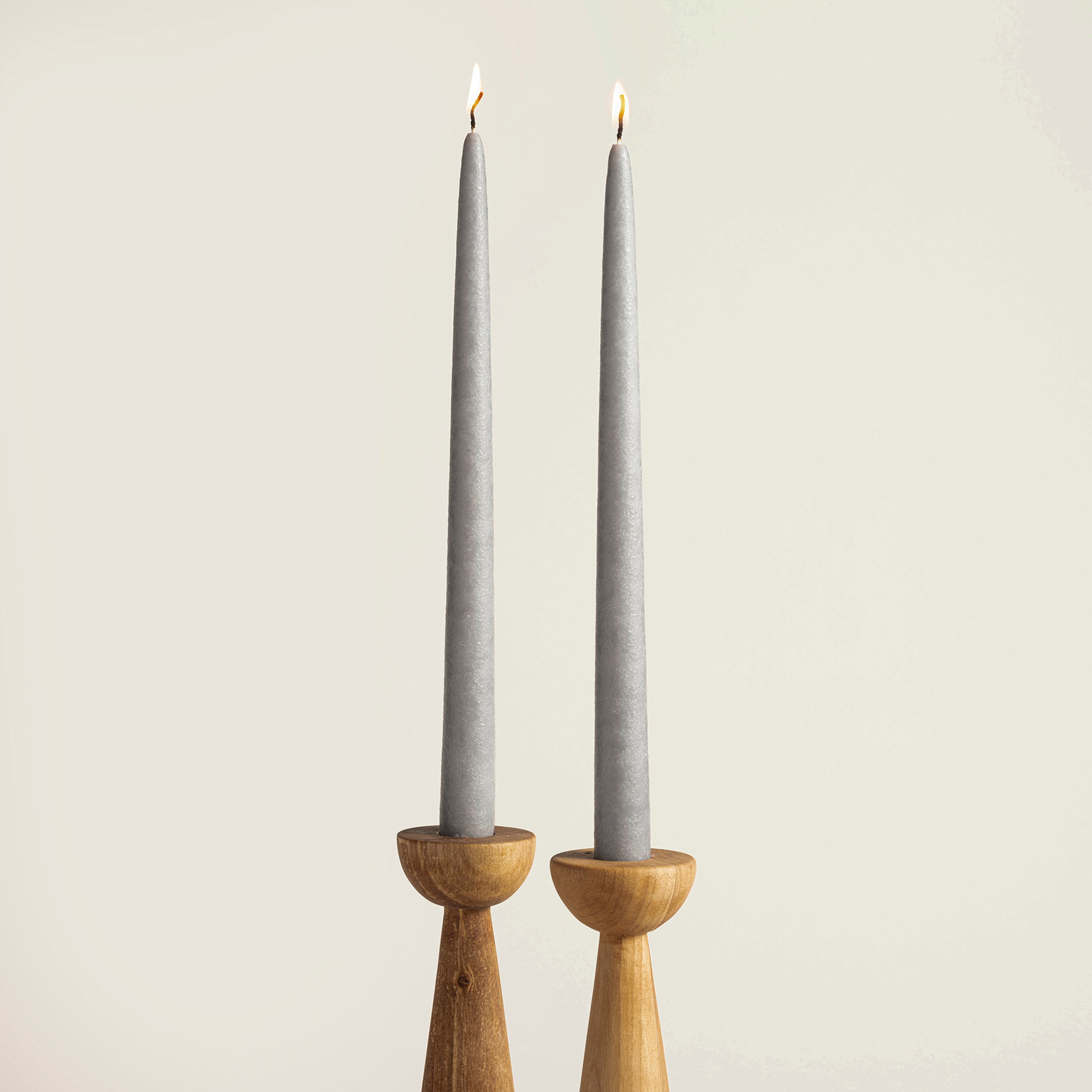 Deurne Parafın Mum 2.2x2.2x30 Cm Gri