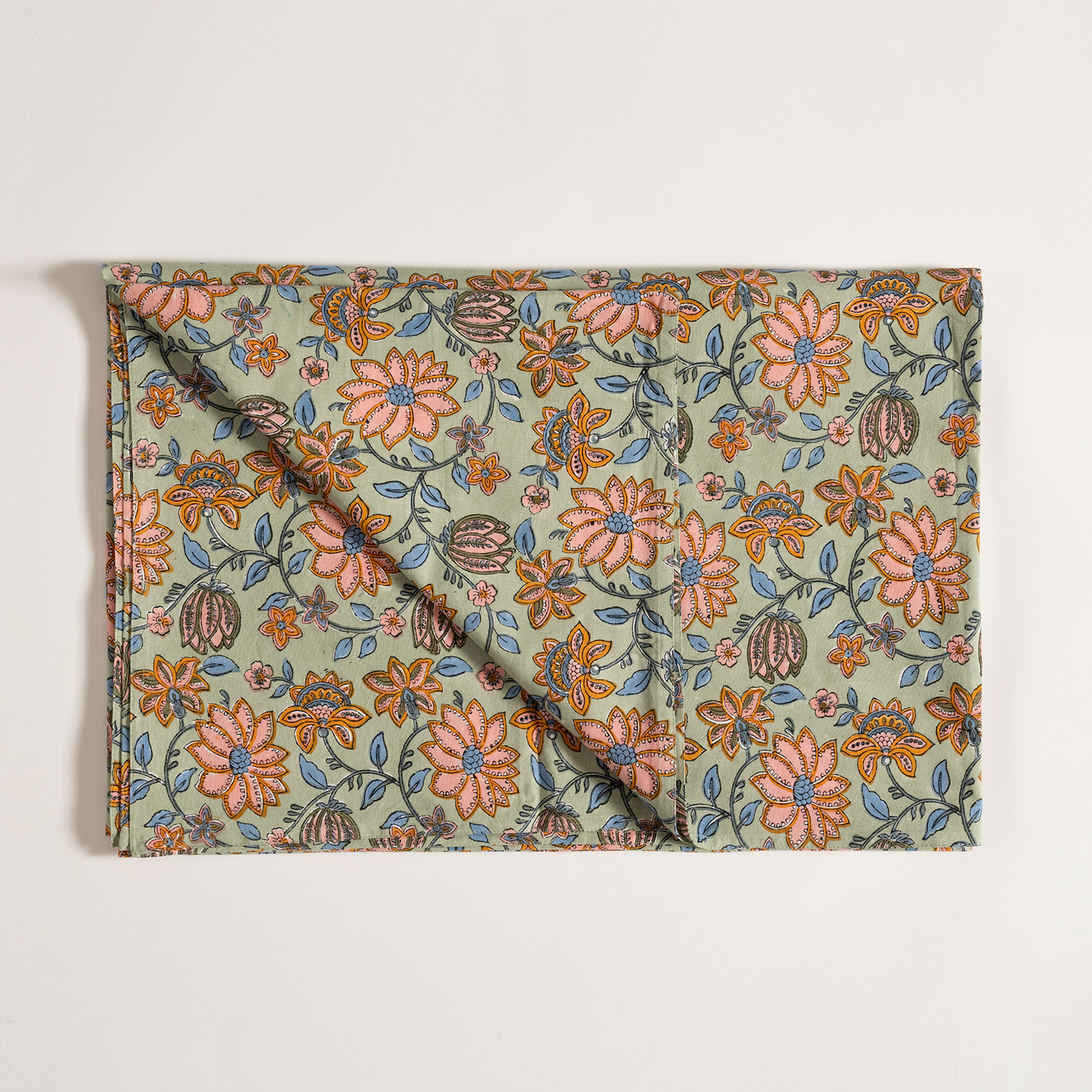 Maotha El Baskısı Pamuk %100 Pamuk Masa Örtüsü 160x240 Cm Renkli