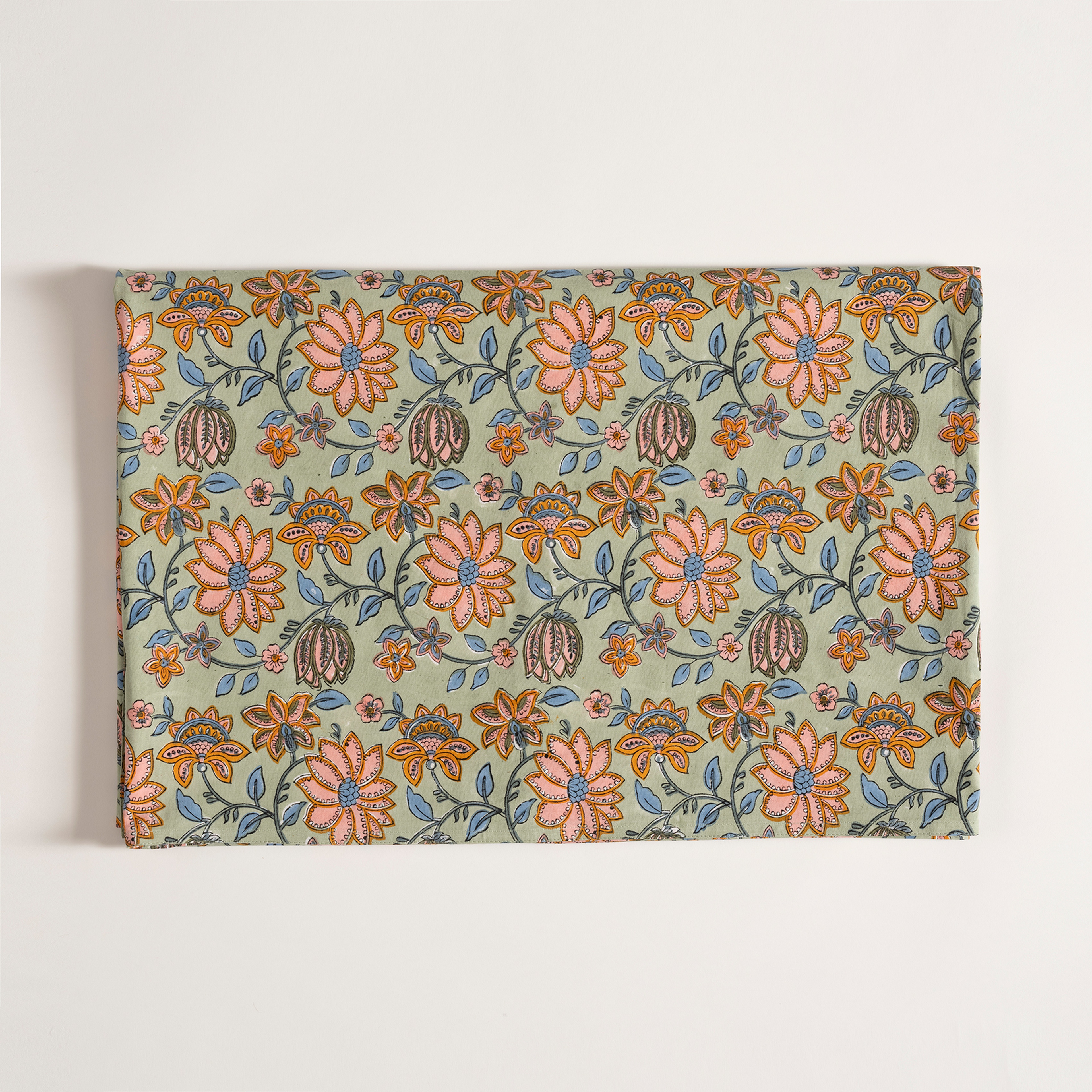 Maotha El Baskısı Pamuk %100 Pamuk Masa Örtüsü 160x240 Cm Renkli