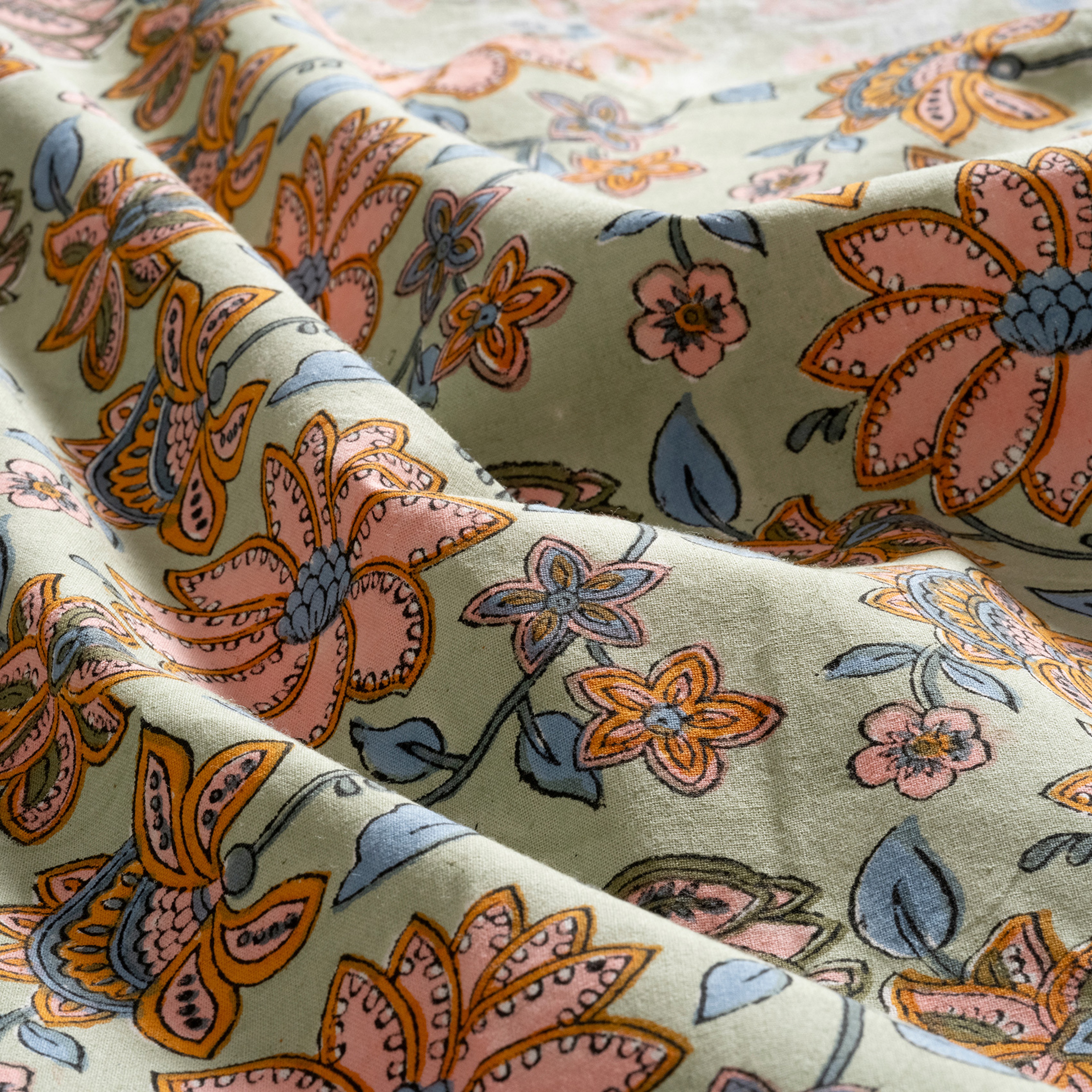 Maotha El Baskısı Pamuk %100 Pamuk Masa Örtüsü 160x240 Cm Renkli