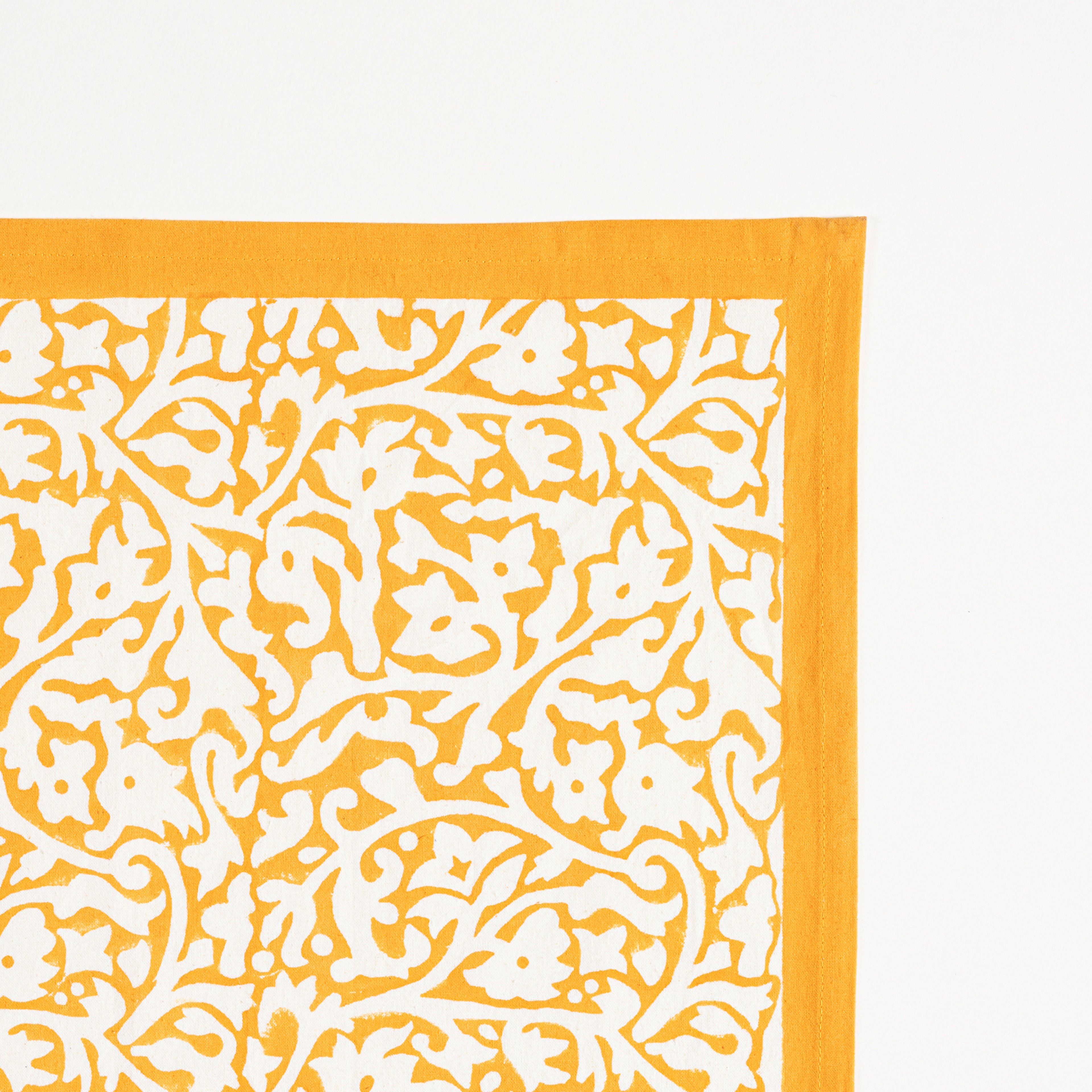 Maotha El Baskısı Pamuk %100 Pamuk Peçete 45x45 Cm Turuncu