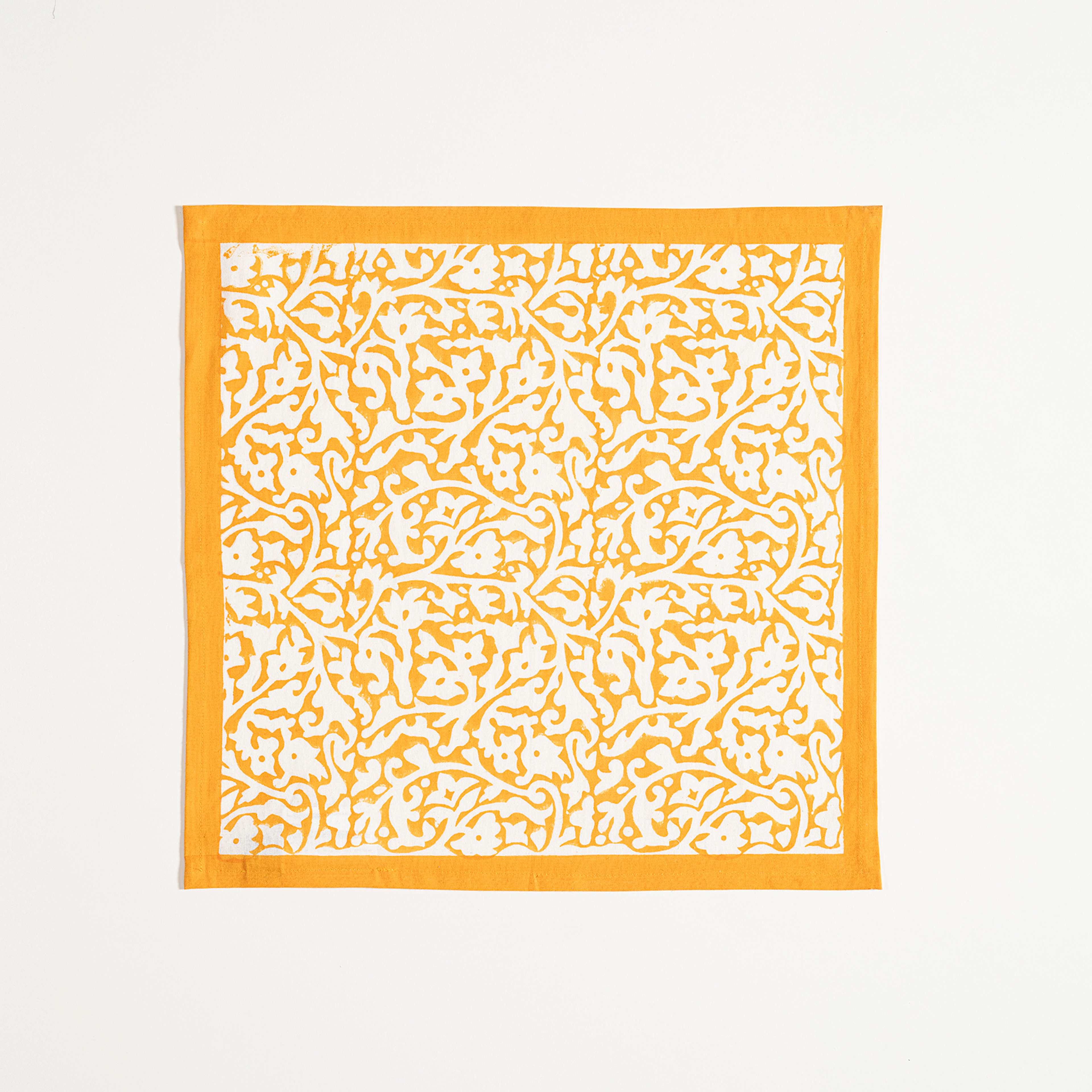 Maotha El Baskısı Pamuk %100 Pamuk Peçete 45x45 Cm Turuncu