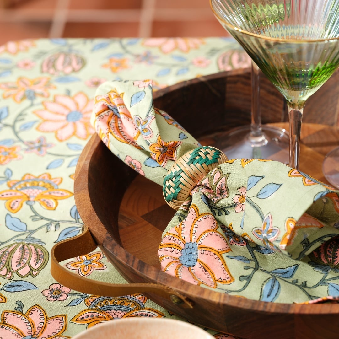 Maotha El Baskısı Pamuk %100 Pamuk Peçete 45x45 Cm Renkli