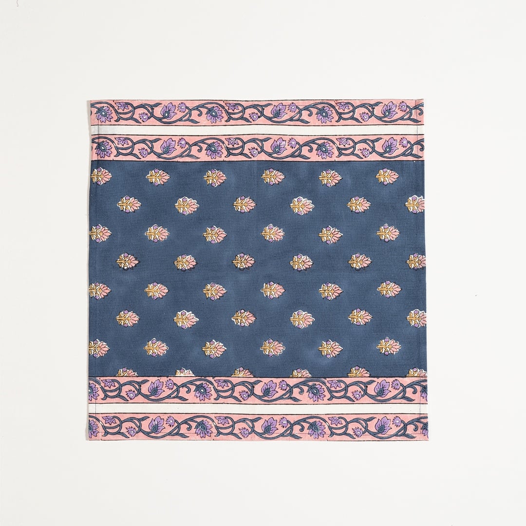 Maotha Pano El Baskısı Pamuk %100 Pamuk Peçete 45x45 Cm Renkli