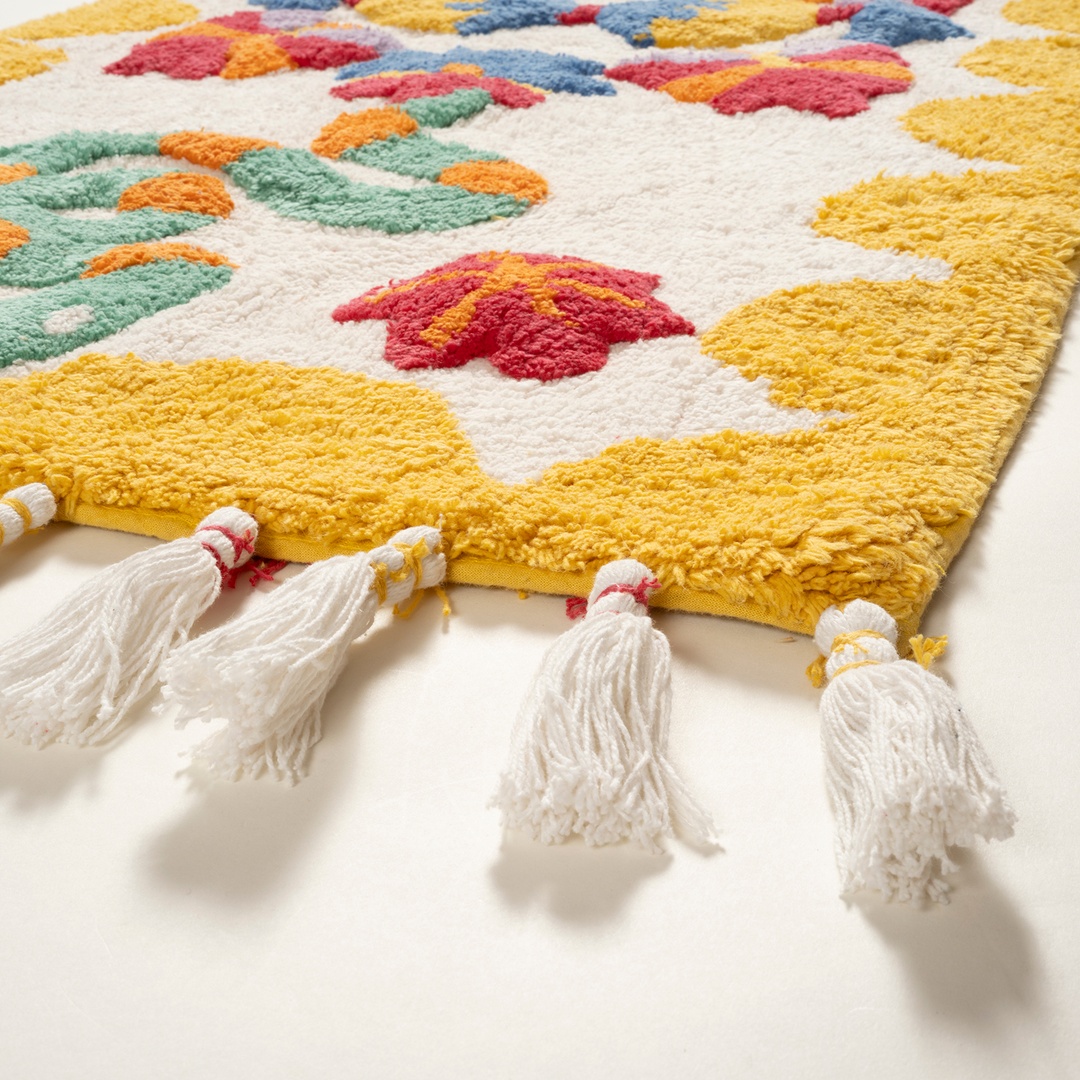 Punjab Pamuk %100 Pamuk Banyo Paspası 60x120 Cm Renkli