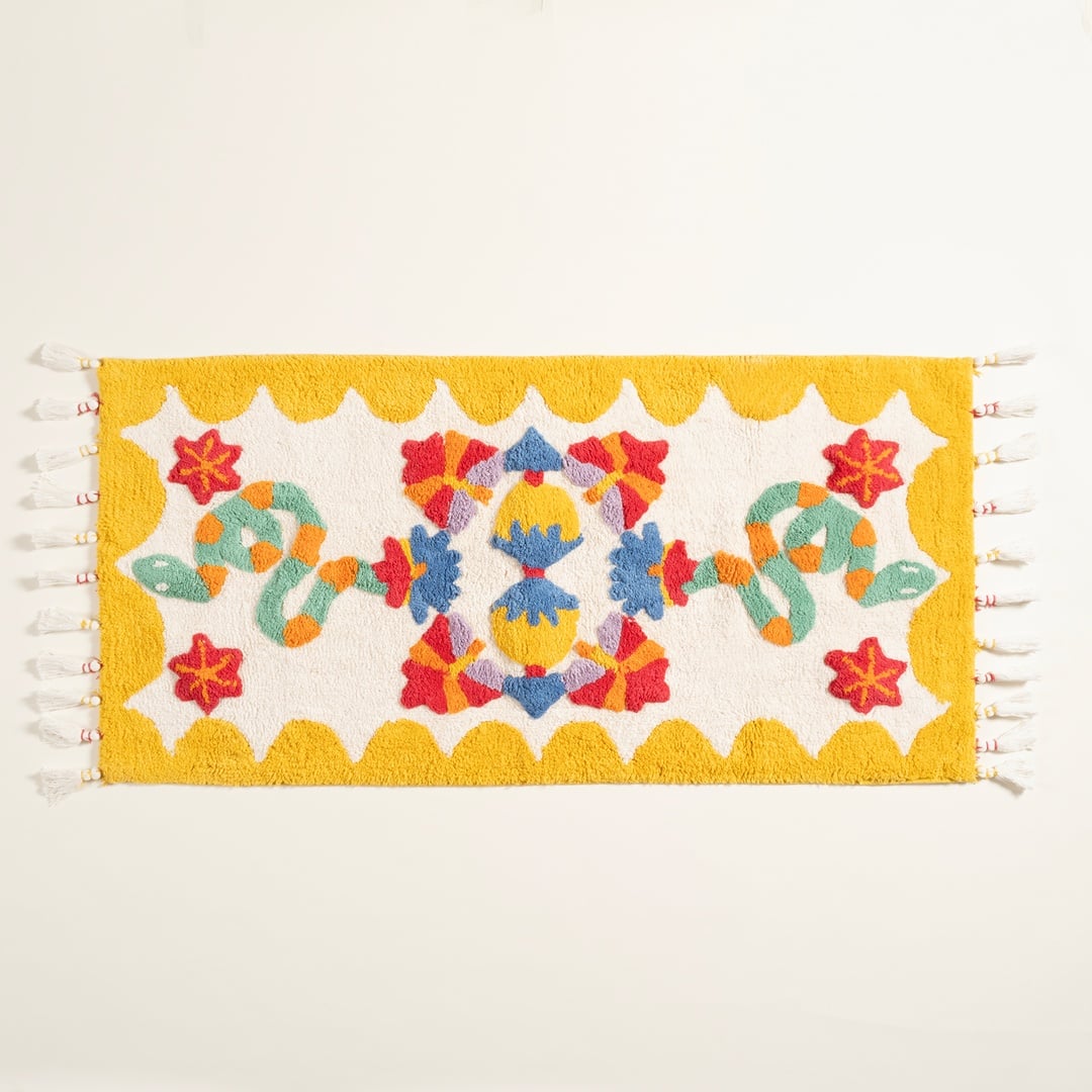 Punjab Pamuk %100 Pamuk Banyo Paspası 60x120 Cm Renkli