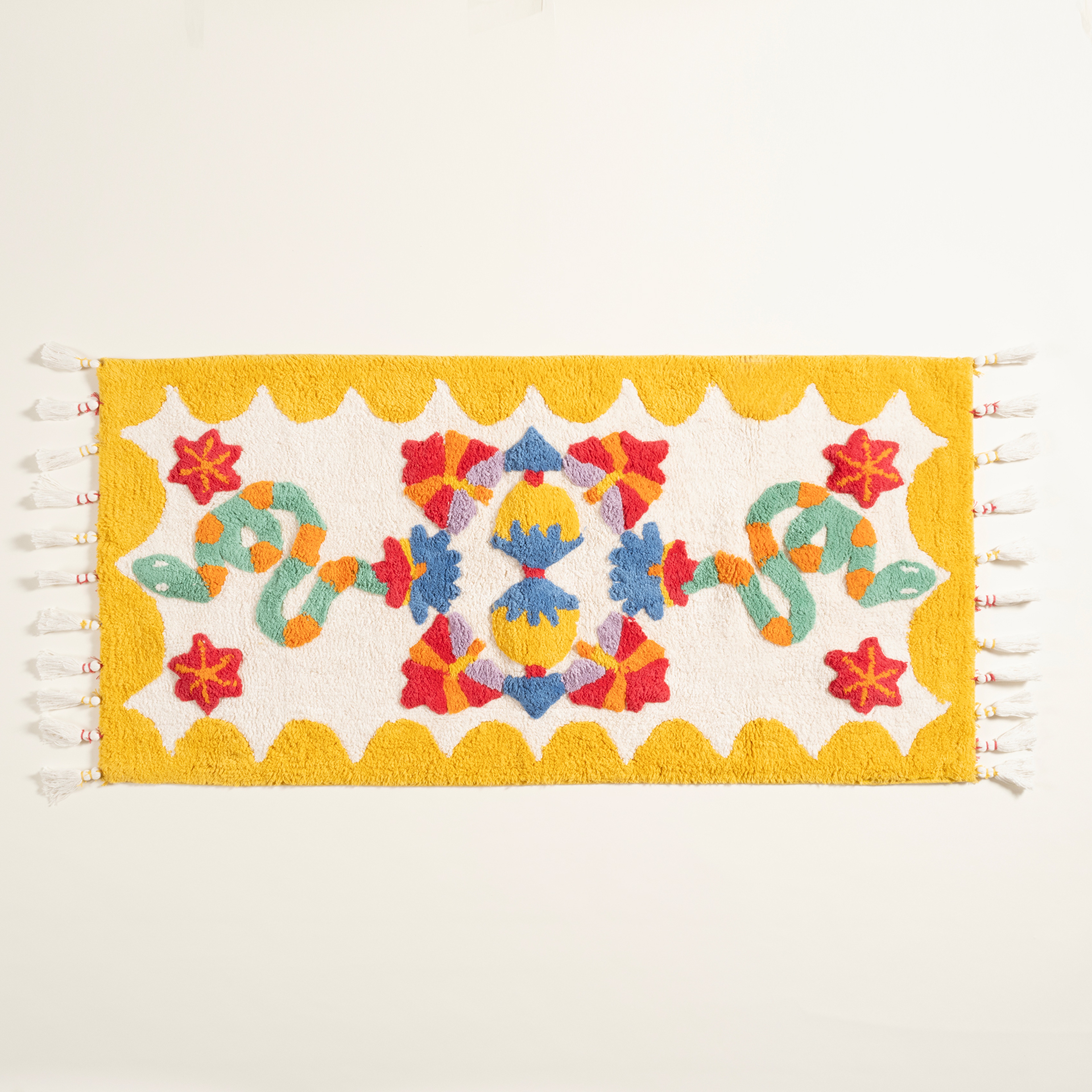 Punjab Pamuk %100 Pamuk Banyo Paspası 60x120 Cm Renkli