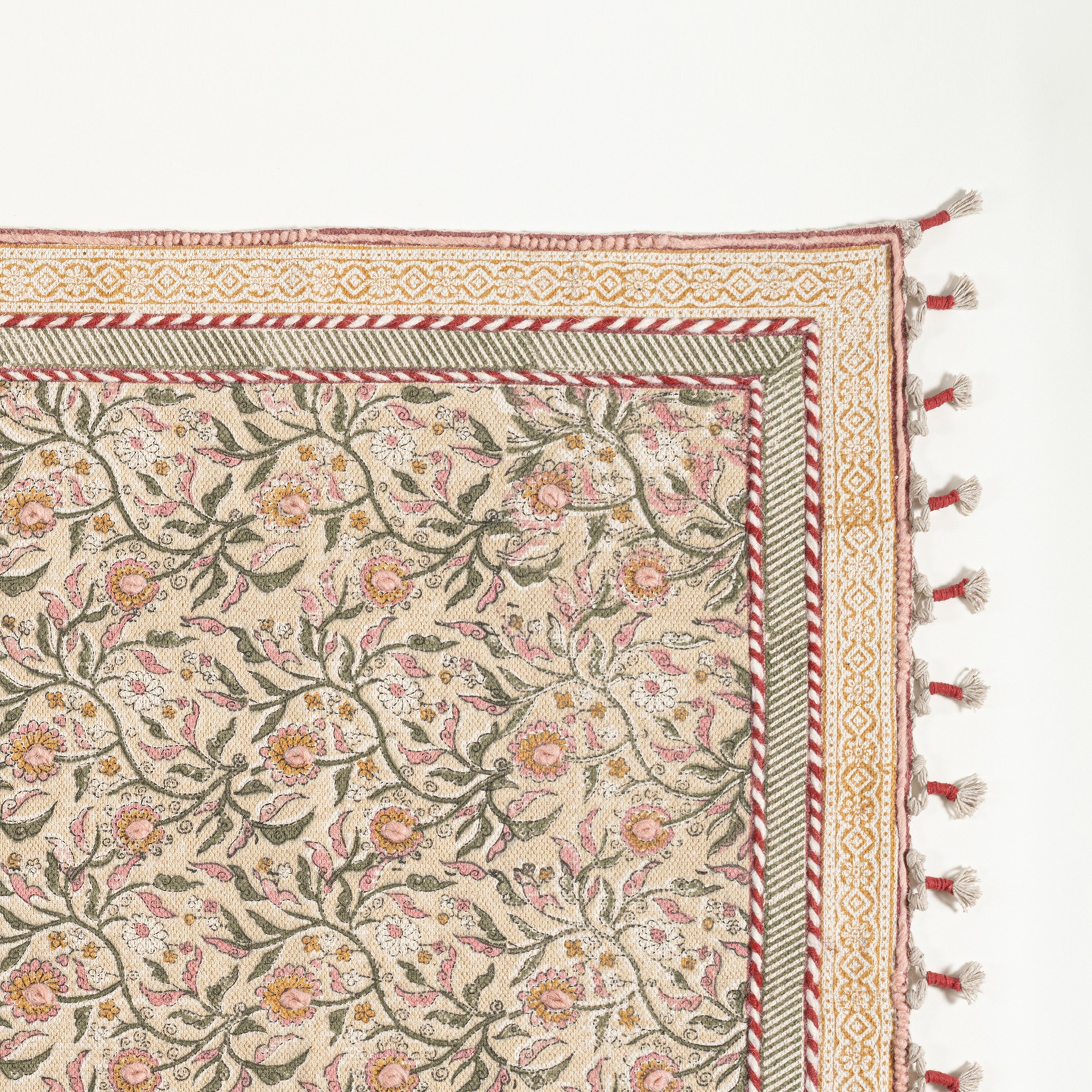 Palrı %100 Pamuk Kilim 120x180 Cm Krem