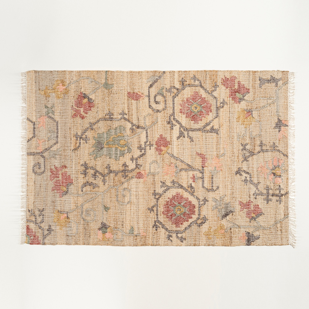 Jaıpur Jüt Pamuk Kilim 160x230 Cm Bej