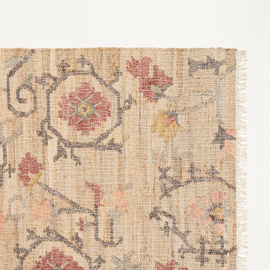 Jaıpur Jüt Pamuk Kilim 160x230 Cm Bej