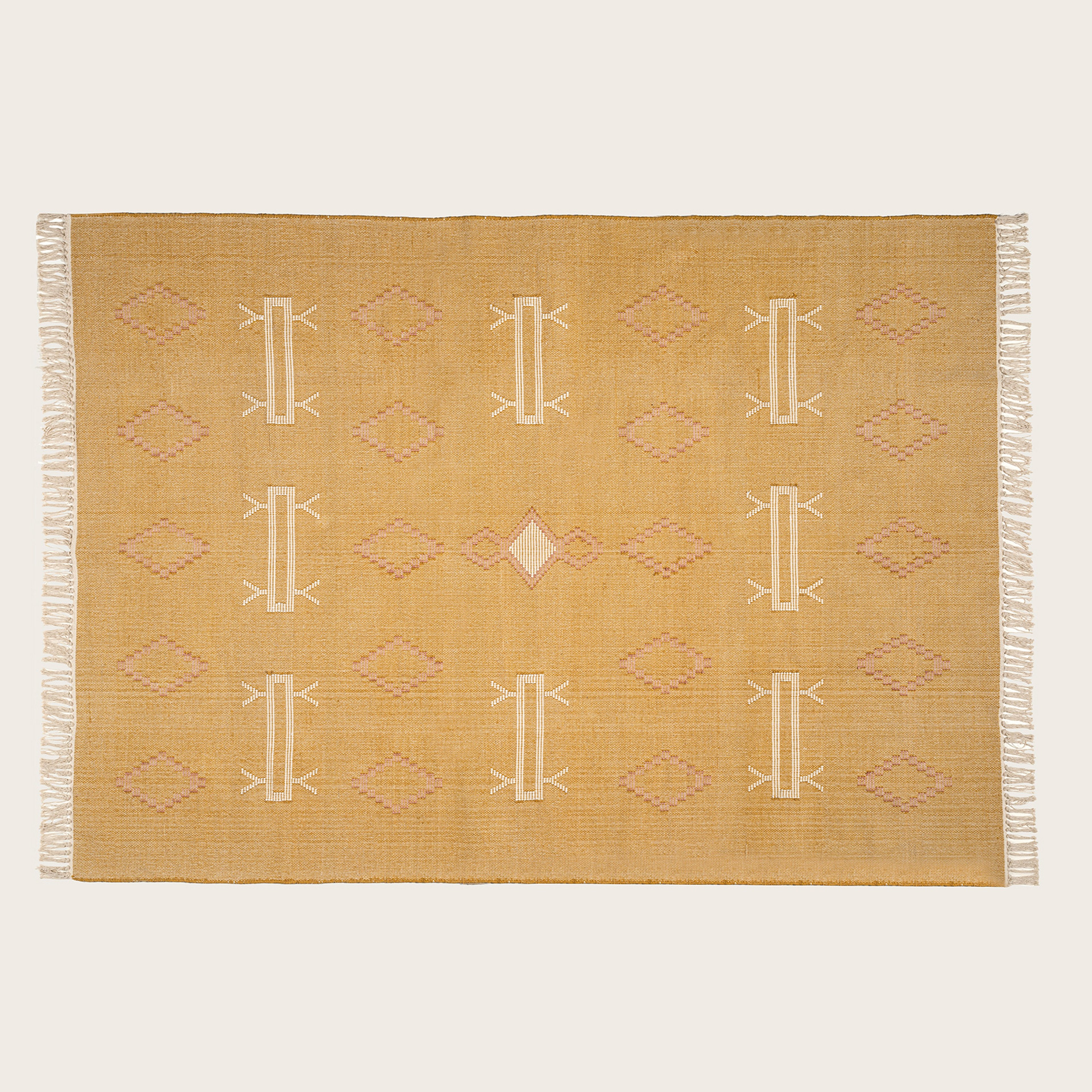 Jaıpur Pamuk Kilim 80x150 Cm Sarı