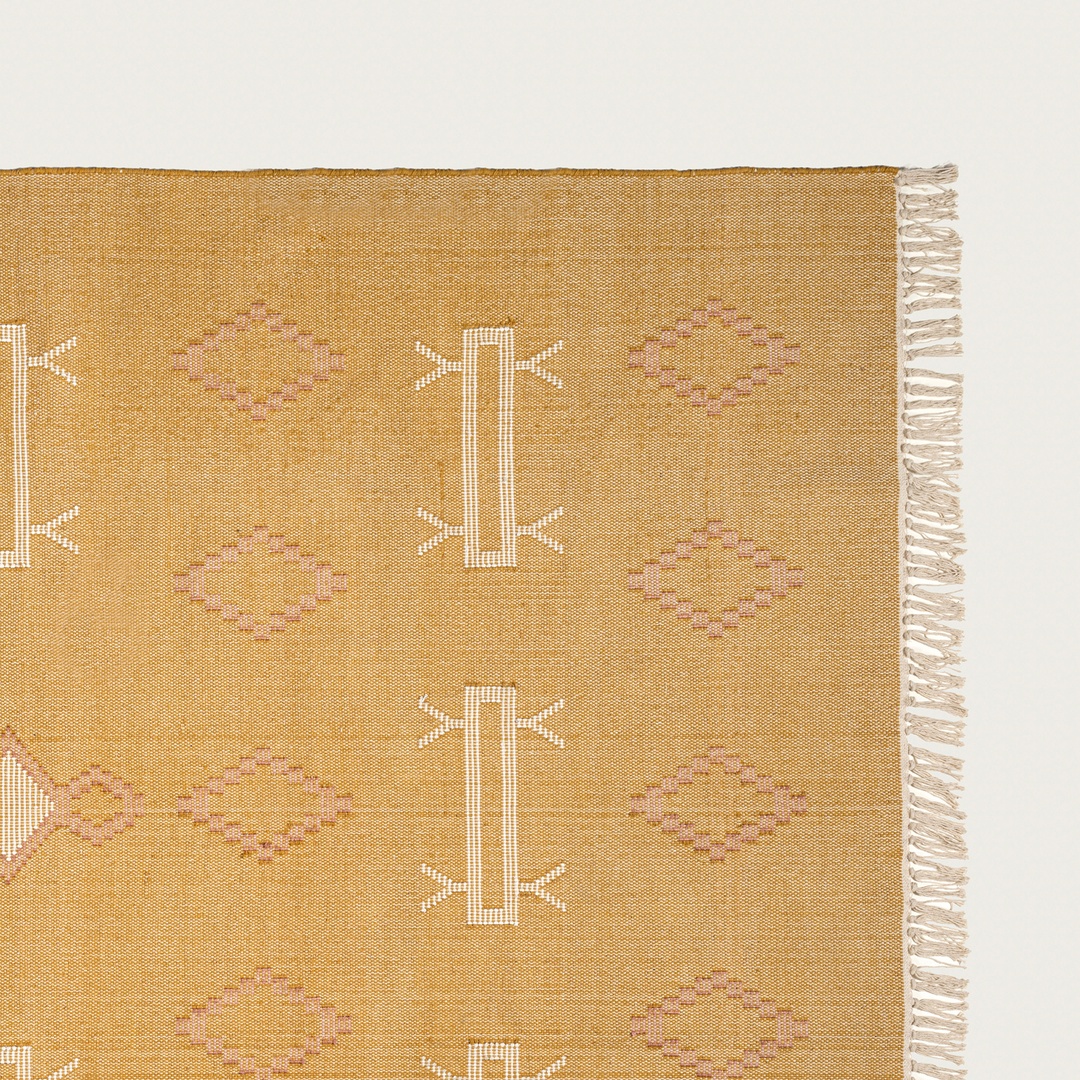 Jaıpur Pamuk Kilim 160x230 Cm Sarı