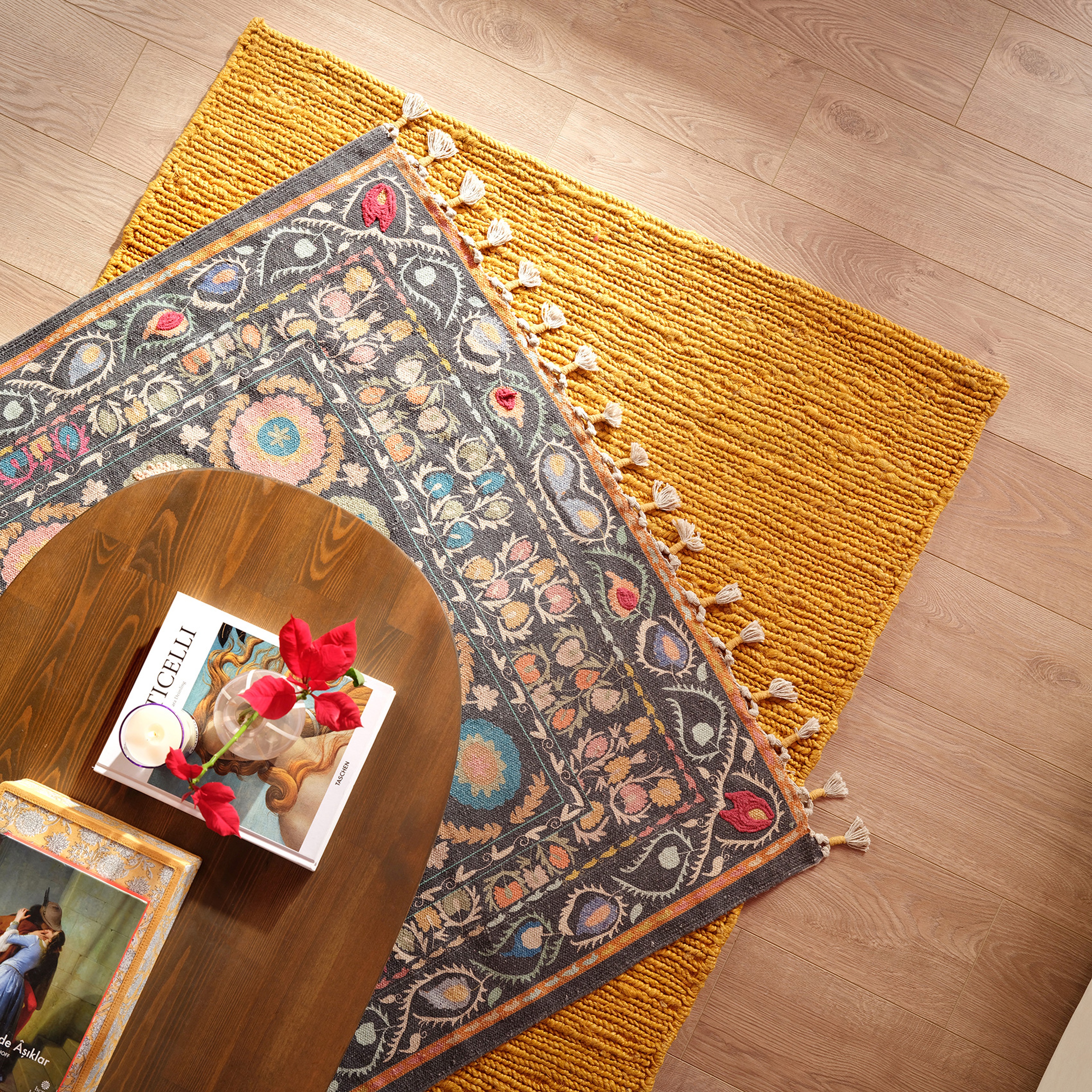 Tohana Jüt Kilim 160x230 Cm Sarı