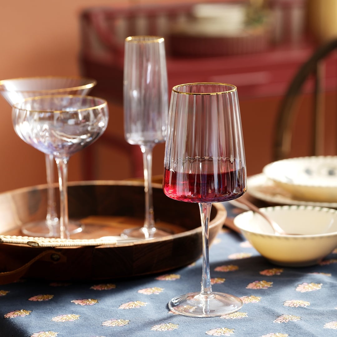 Loess Cam Kadeh 510 Ml Mavi