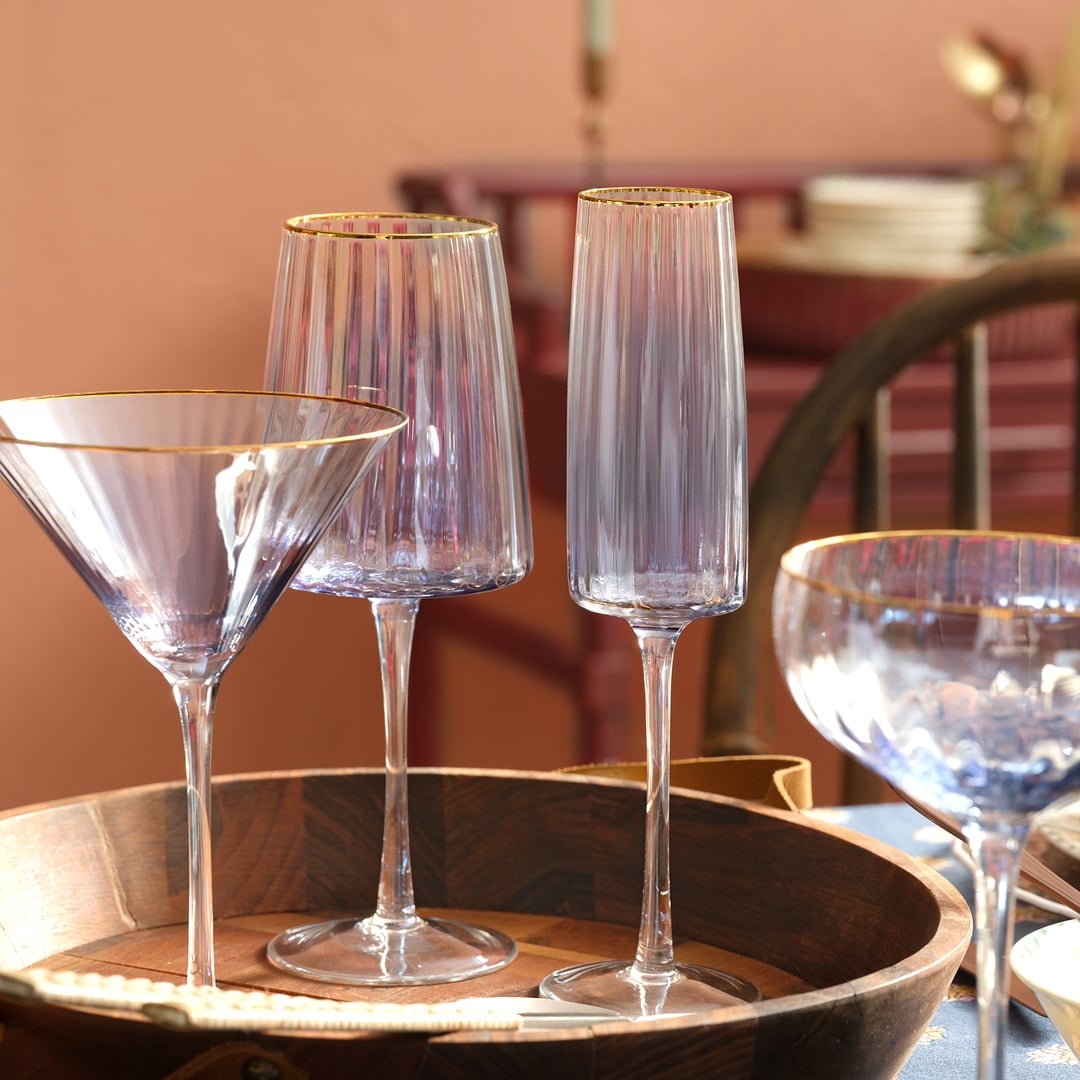 Loess Cam Kadeh 230 Ml Mavi