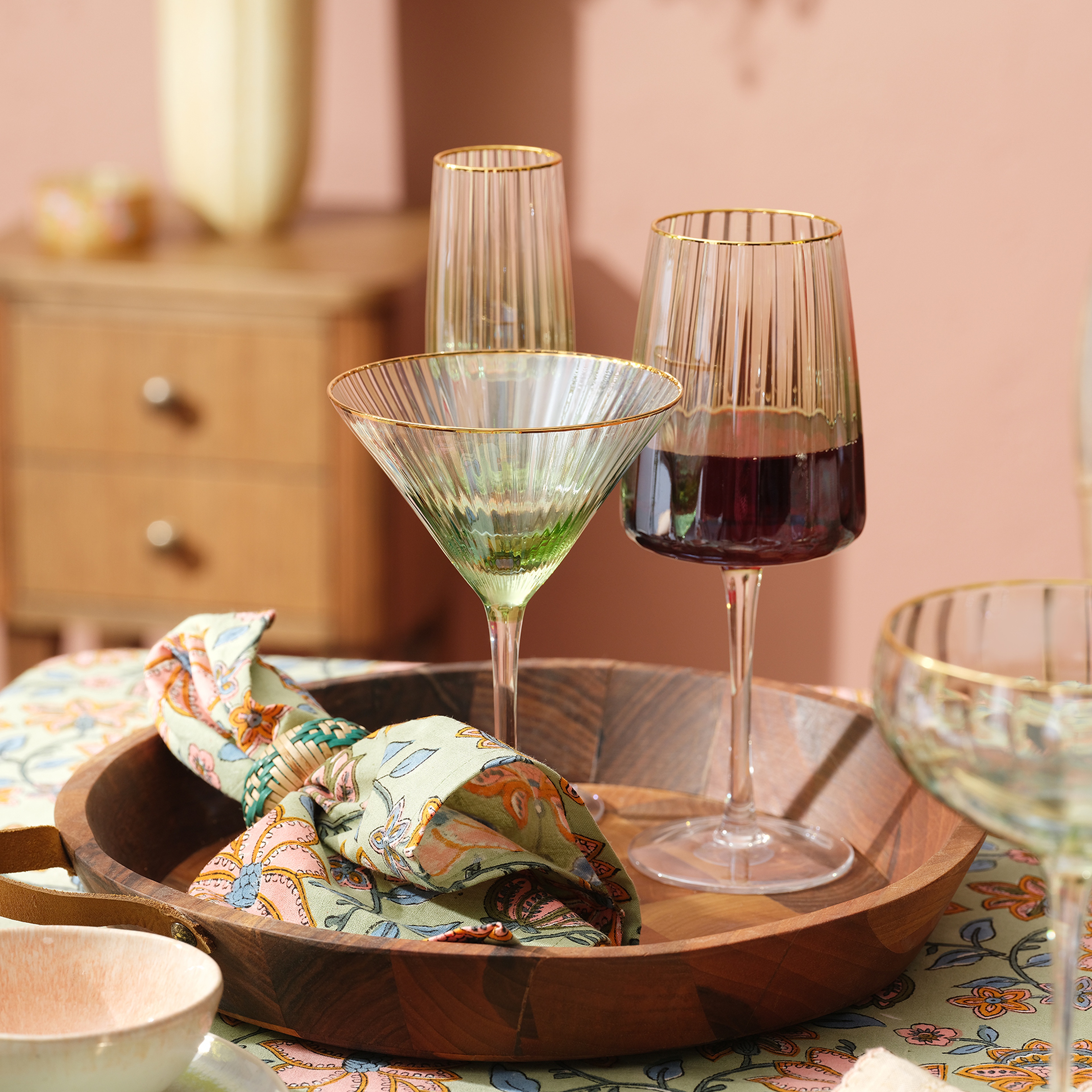 Loess Cam Kadeh 240 Ml Yeşil