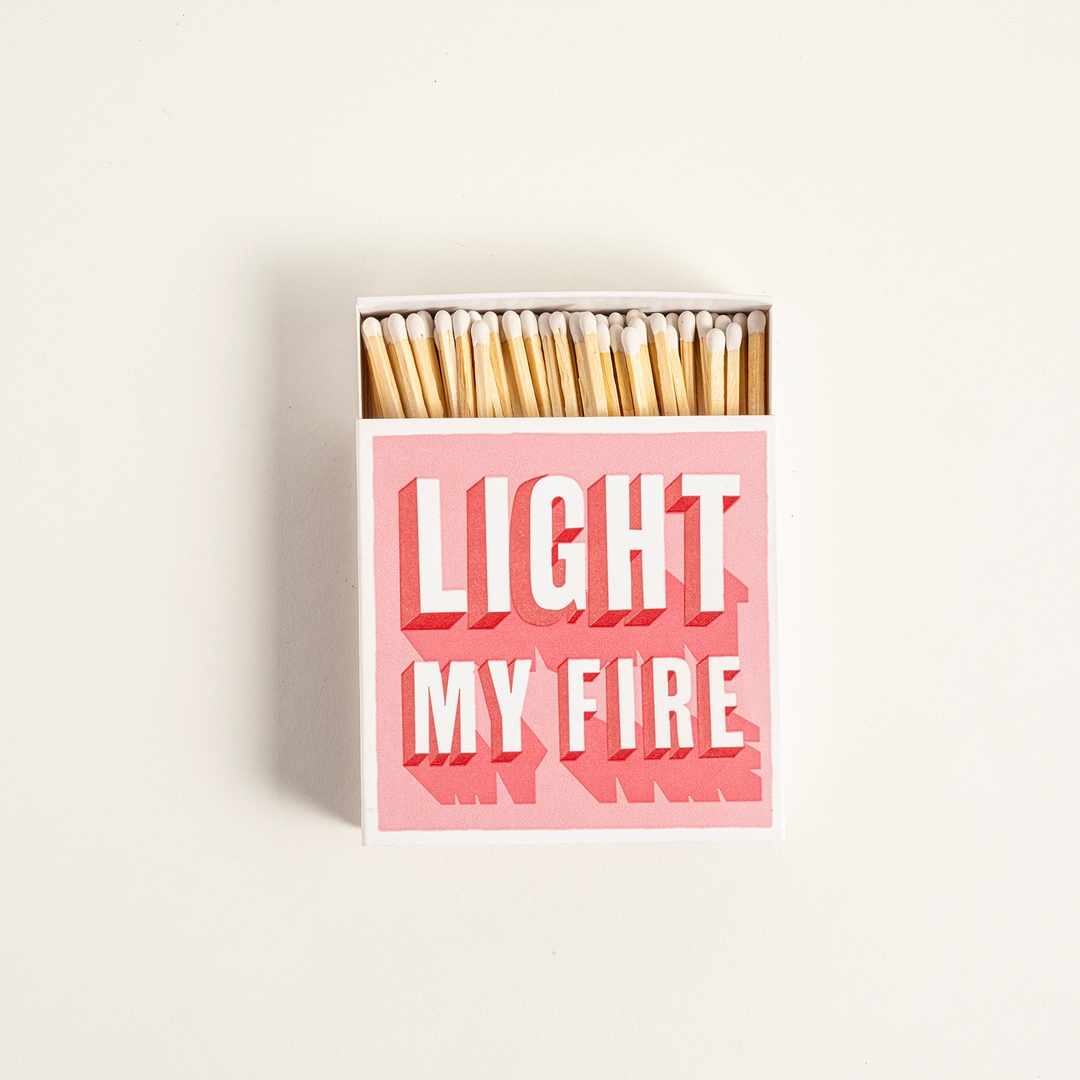 Lıght My Fıre Ahşap Kibrit Hediyelik Eşya 11x11x3 Cm Renkli